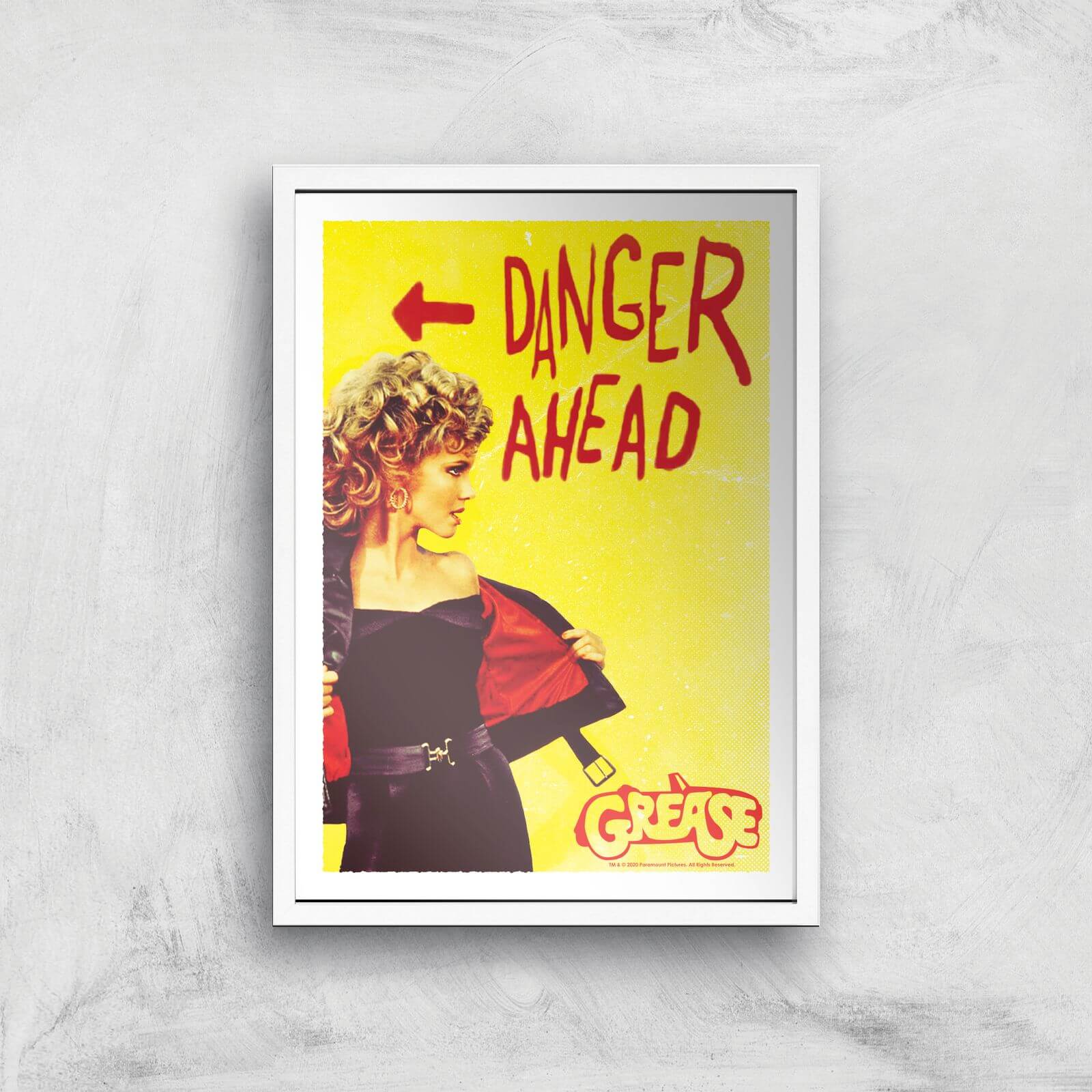 

Poster Artistico Grease Danger Road - A3 - White Frame