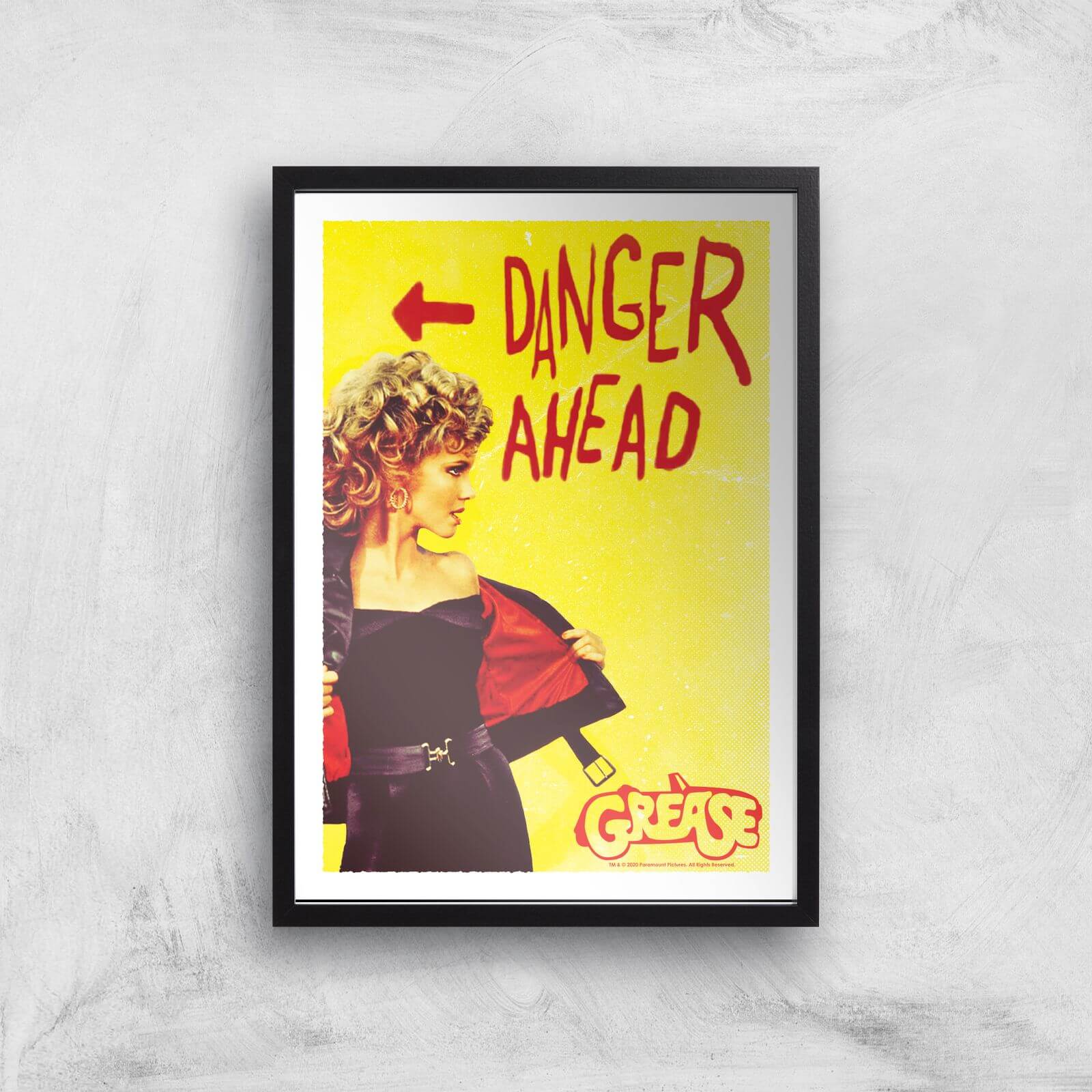 

Poster Artistico Grease Danger Road - A3 - Black Frame