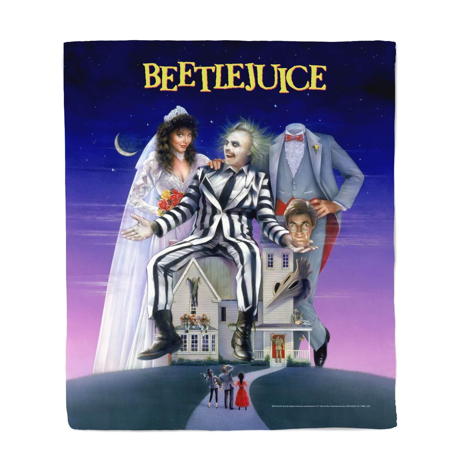 Beetlejuice Poster Fleece Blanket