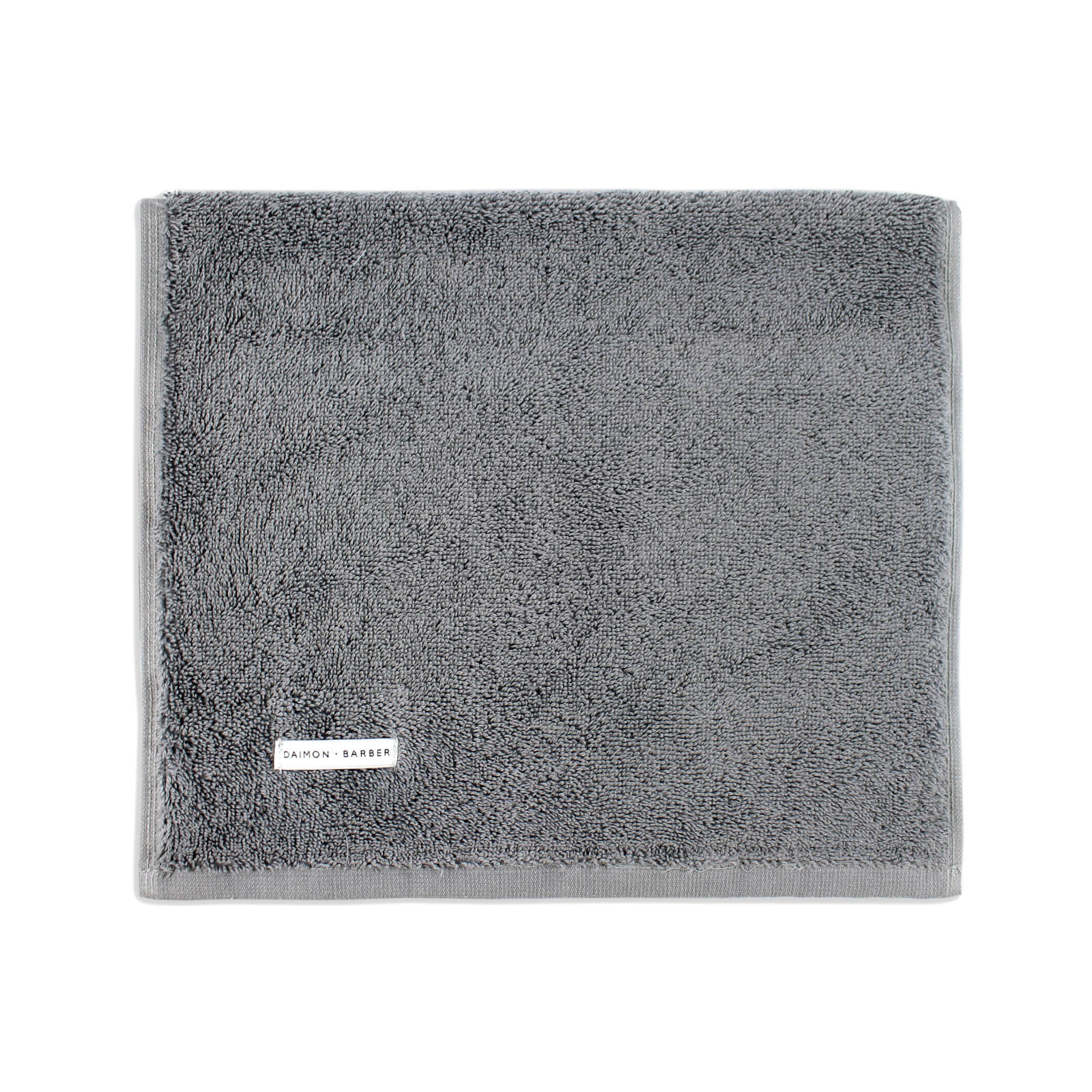 Daimon Barber Travel Towel Grey 600gsm (30x70cm) with logo