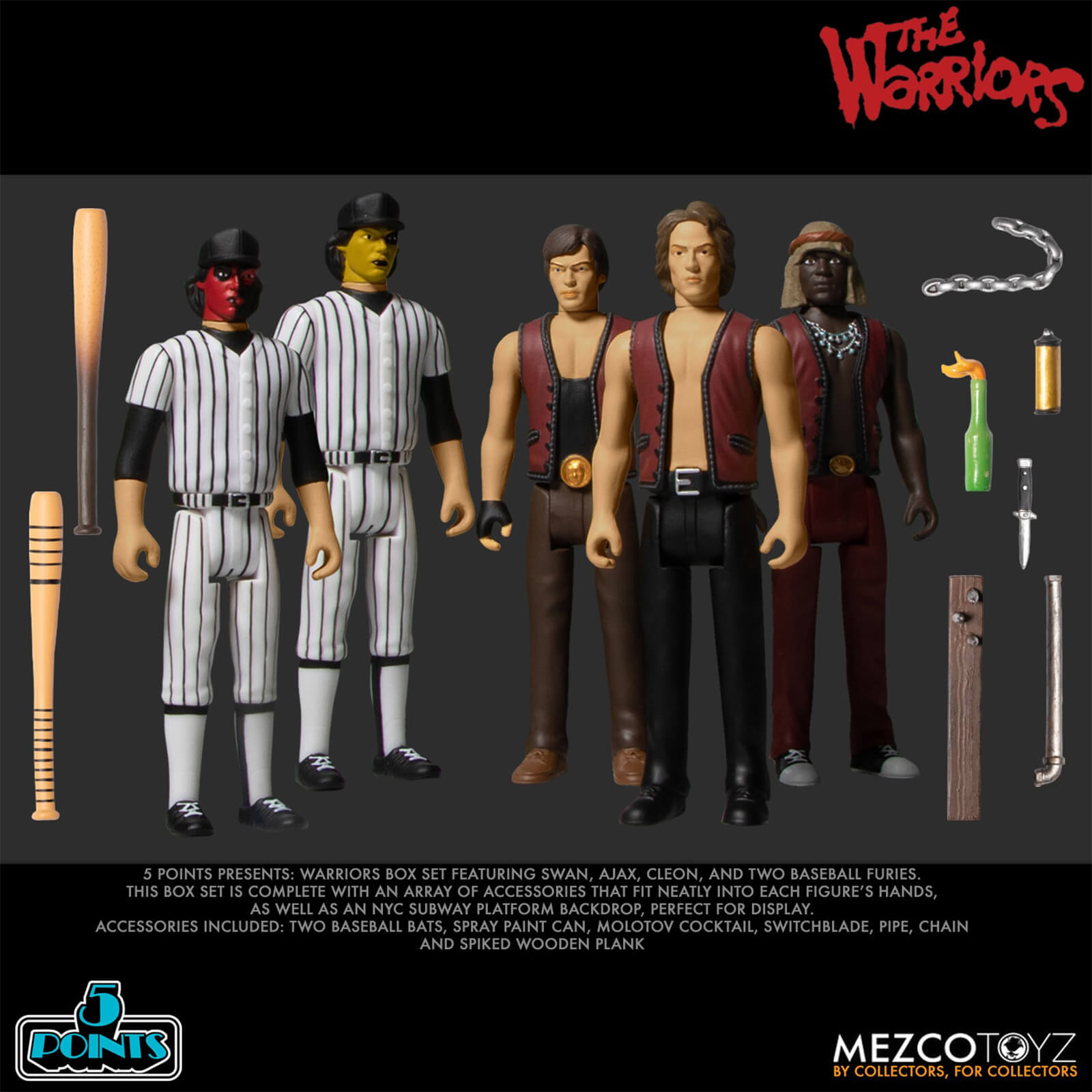 Mezco Warriors Five Points Five Figure Box Set