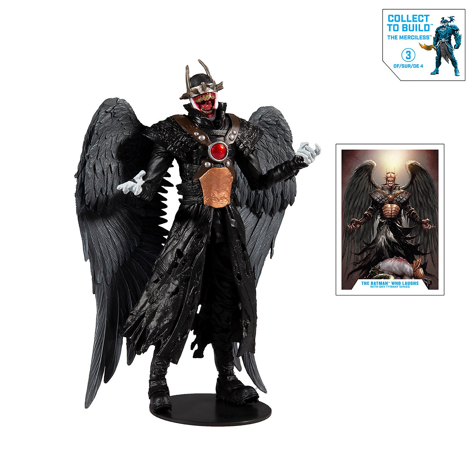 McFarlane Toys DC Multiverse Build-A 7  Action Figure - Wv2 - Batman Who Laughs (Hawkman) Action Figure