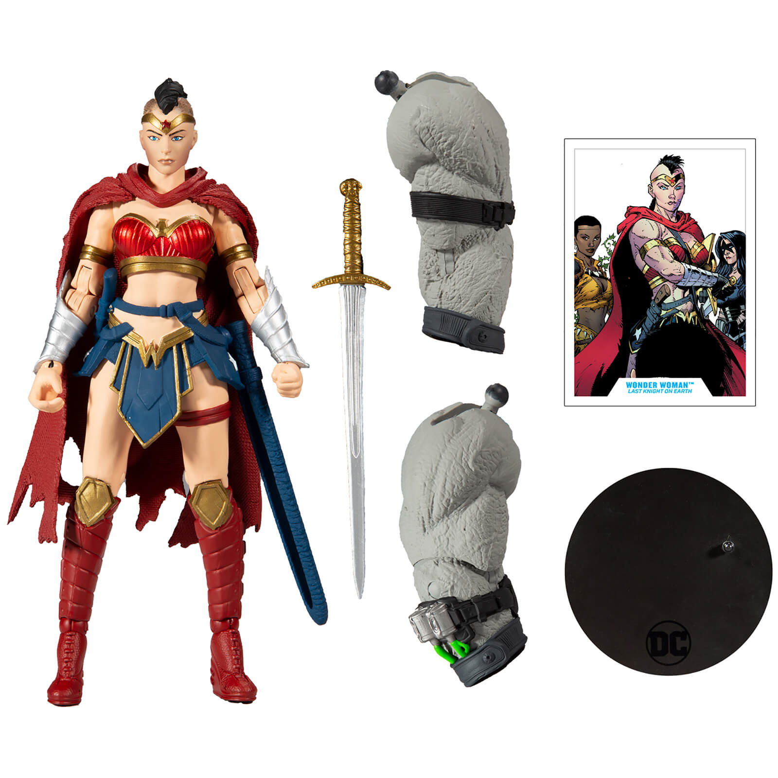 Image of McFarlane DC Build-A 7 Figures Wv3 - Last Knight On Earth - Wonder Woman Action Figure