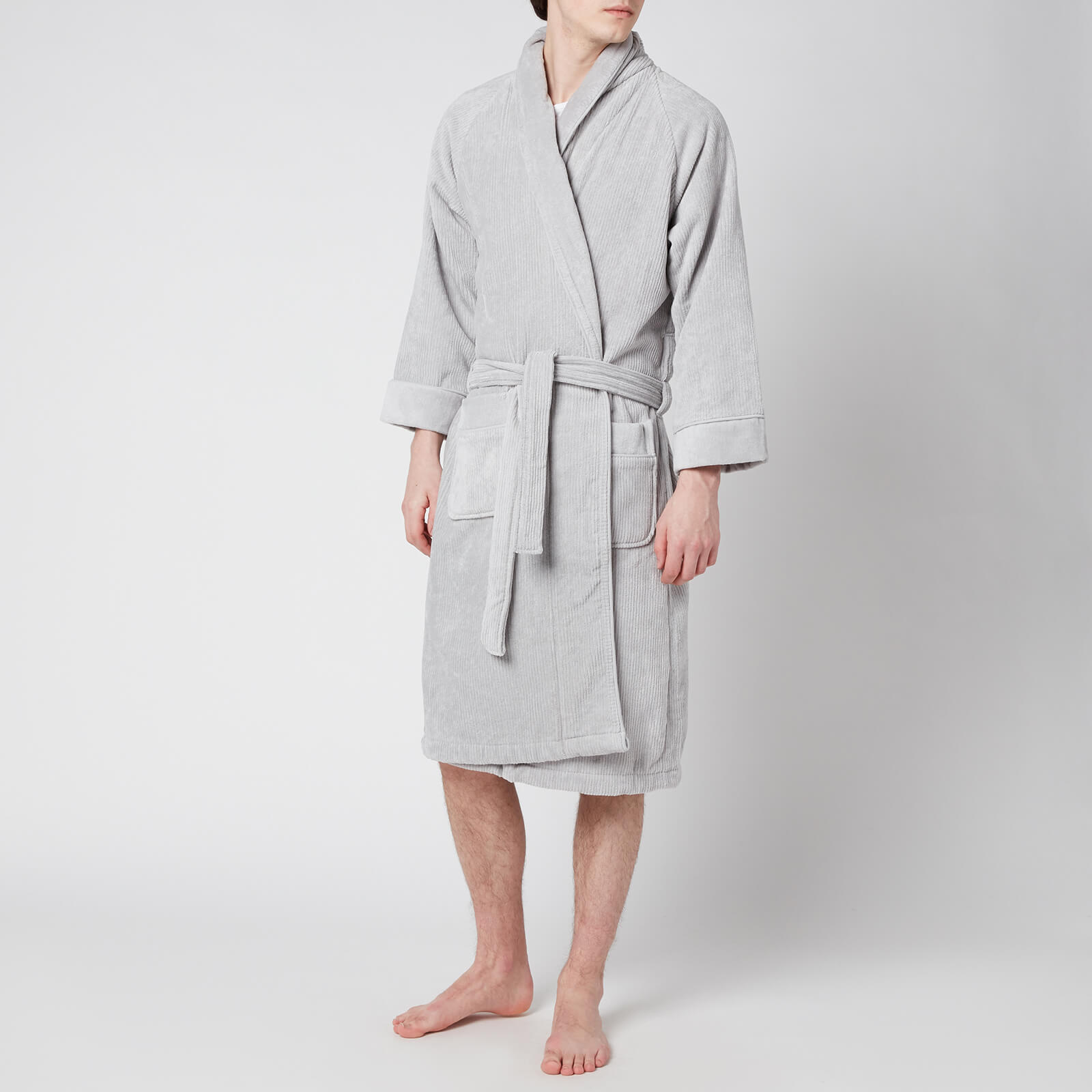 Christy Luxury Egyptian Cotton Dressing Gown - Grey - S/M