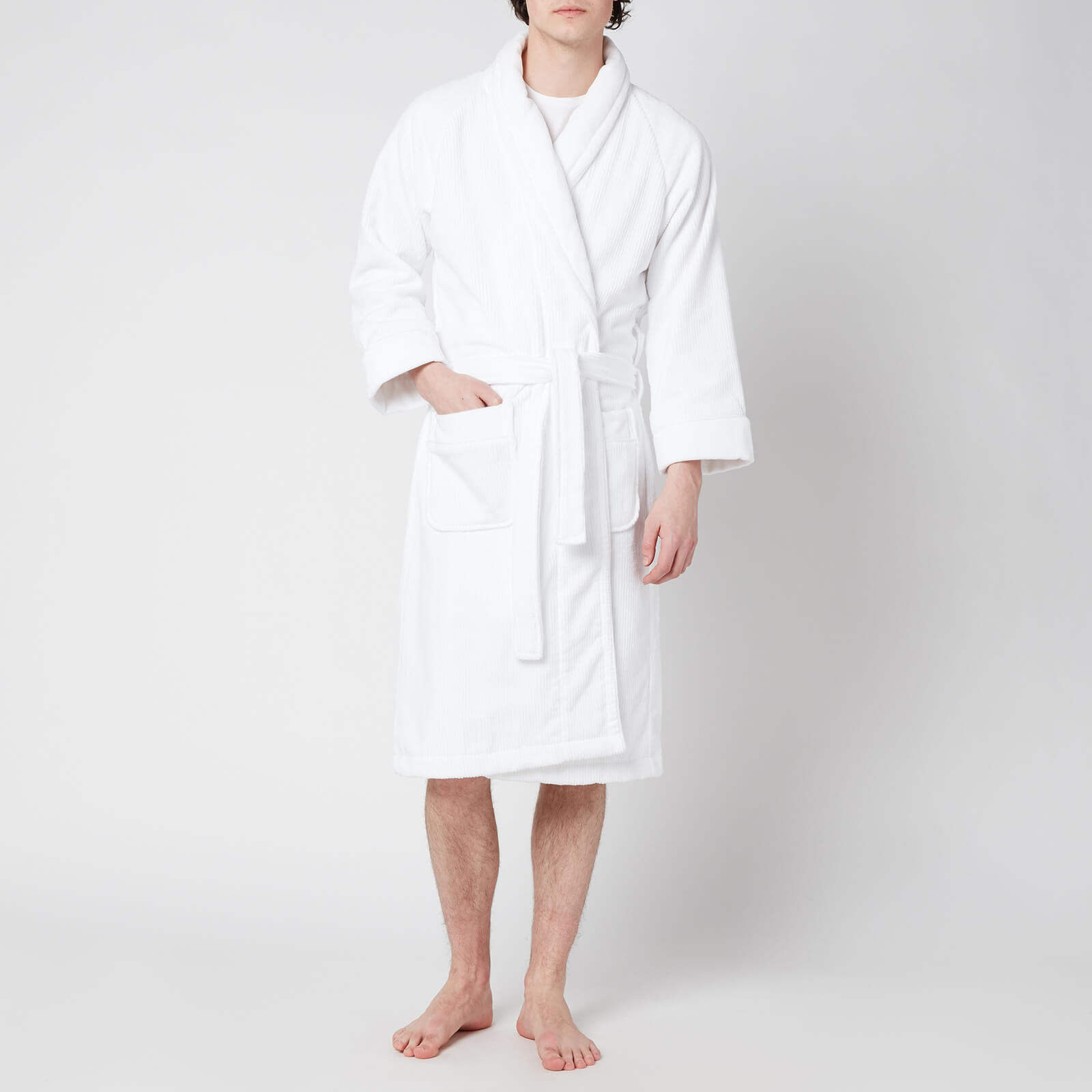 Christy Luxury Egyptian Cotton Dressing Gown - White - S/M