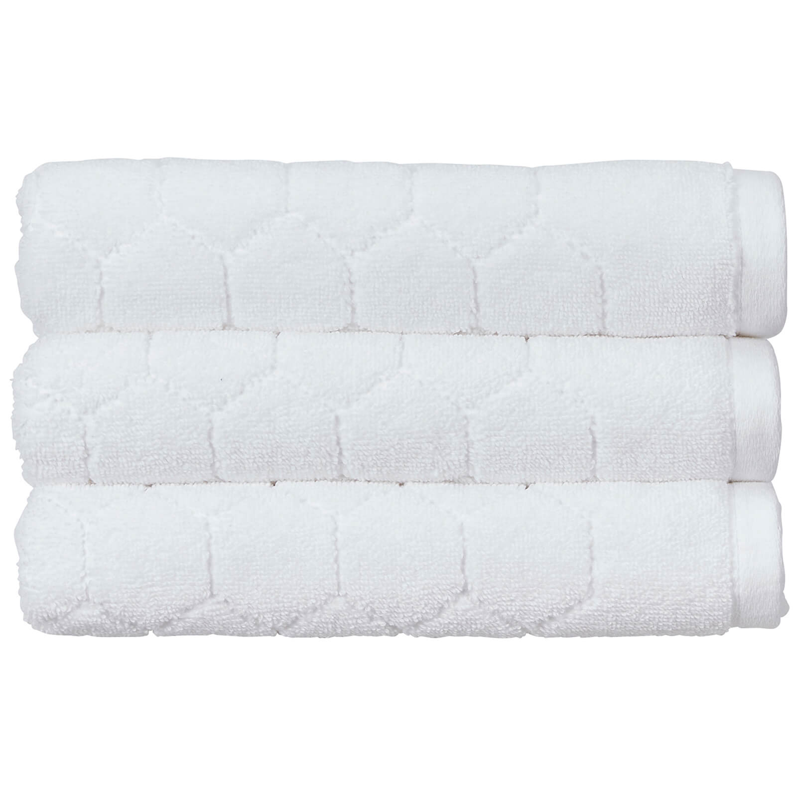Christy Honeycomb Bath Towel - Set of 2 - White