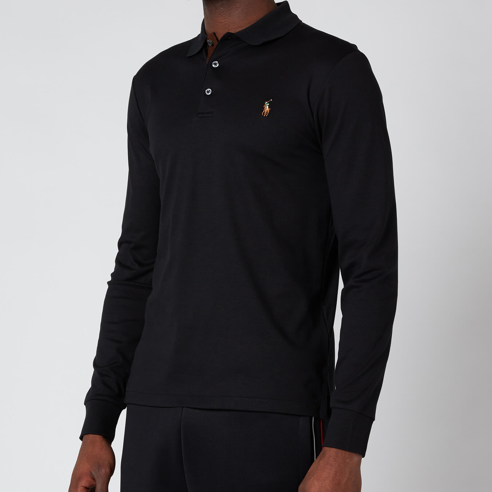 Polo Ralph Lauren Men's Interlock Long Sleeve Polo Shirt - Polo Black - S