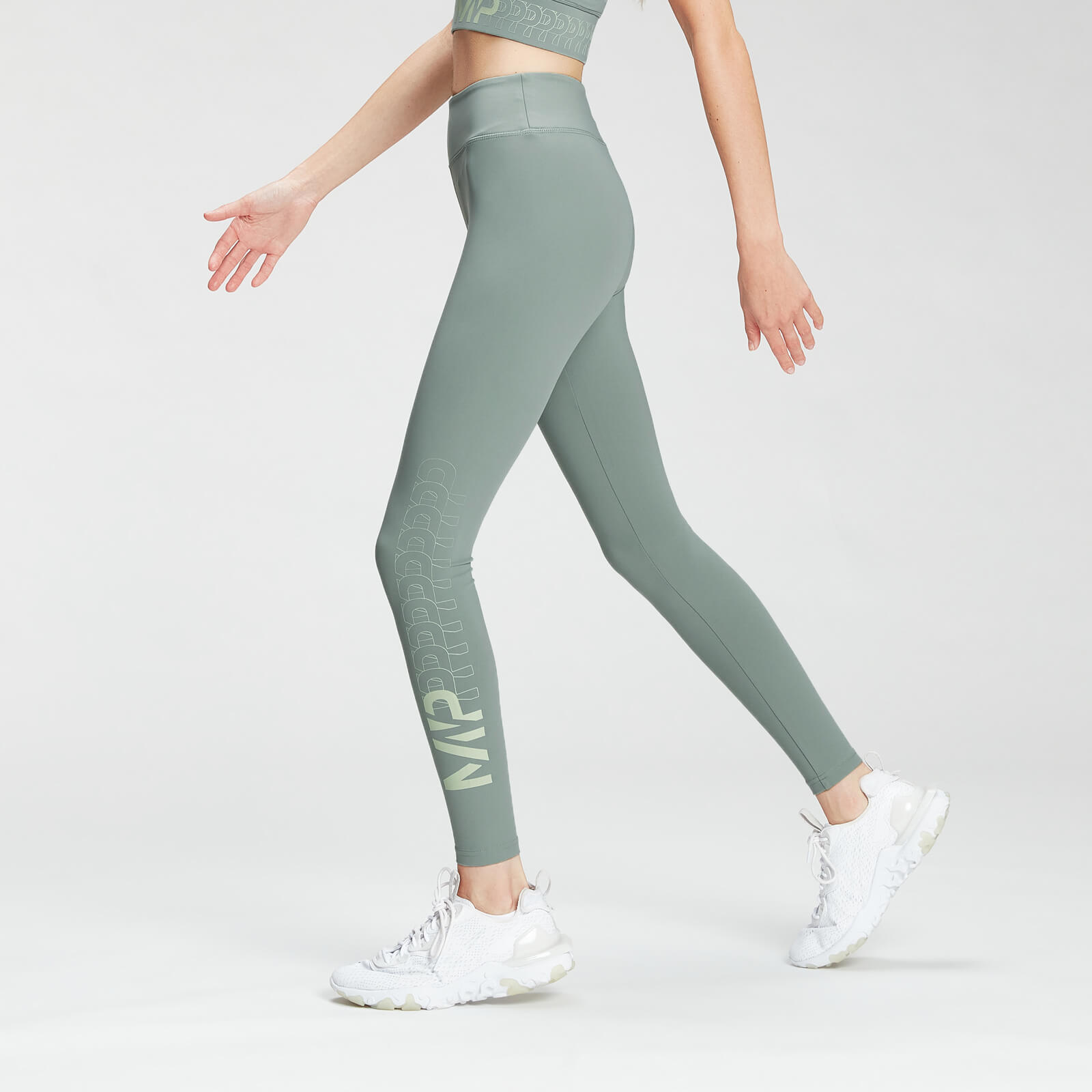 

MP Women's Fade Graphic Training Leggings - Washed Green - S