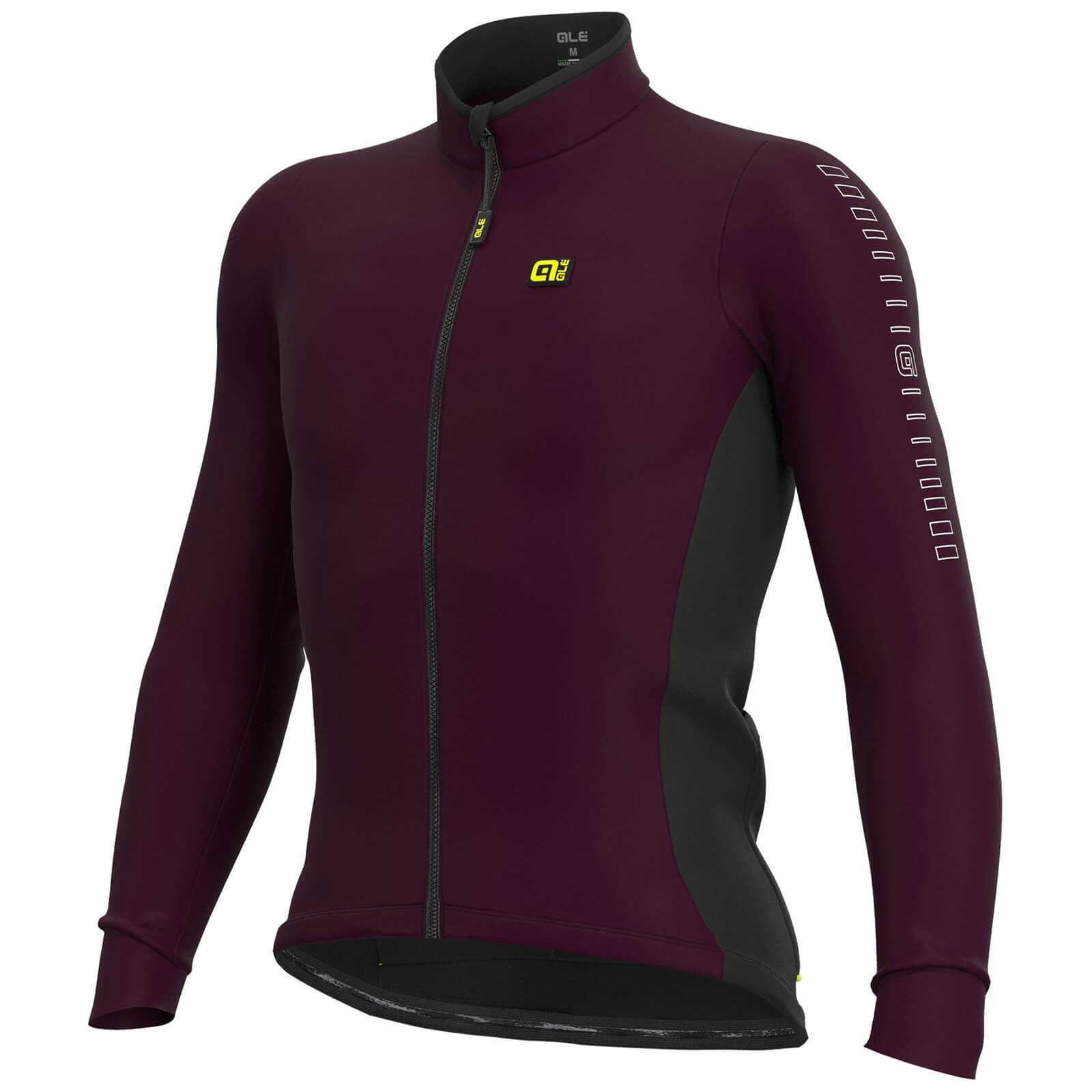 Alé Solid Fondo Long Sleeve Jersey - S - Amarone Red