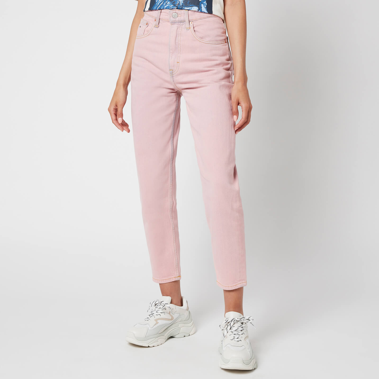 Tommy Jeans Women's Ultra Hr Tapered Mom Jeans - Pink Daisy - W27/L30