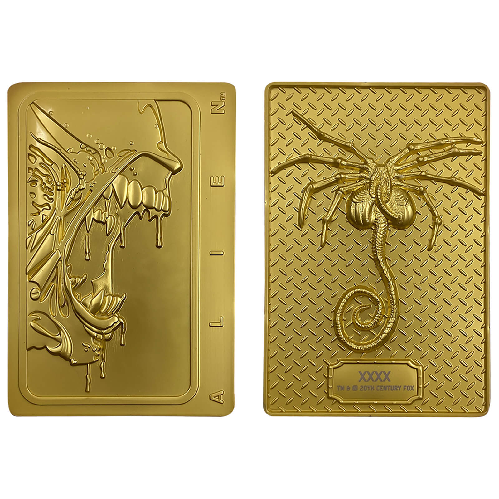 Alien 24k Gold Plated Xenomorph Limited Edition Ingot - Zavvi Exclusive