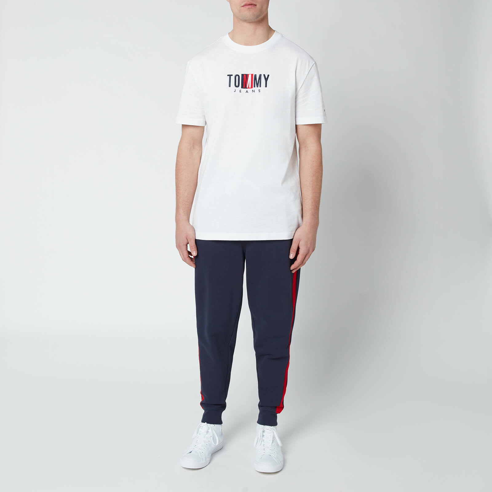 Tommy Jeans Men's Timeless Box Logo T-Shirt - White - S