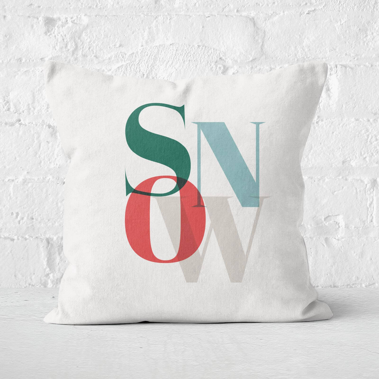 Snow Square Cushion - 60x60cm - Soft Touch