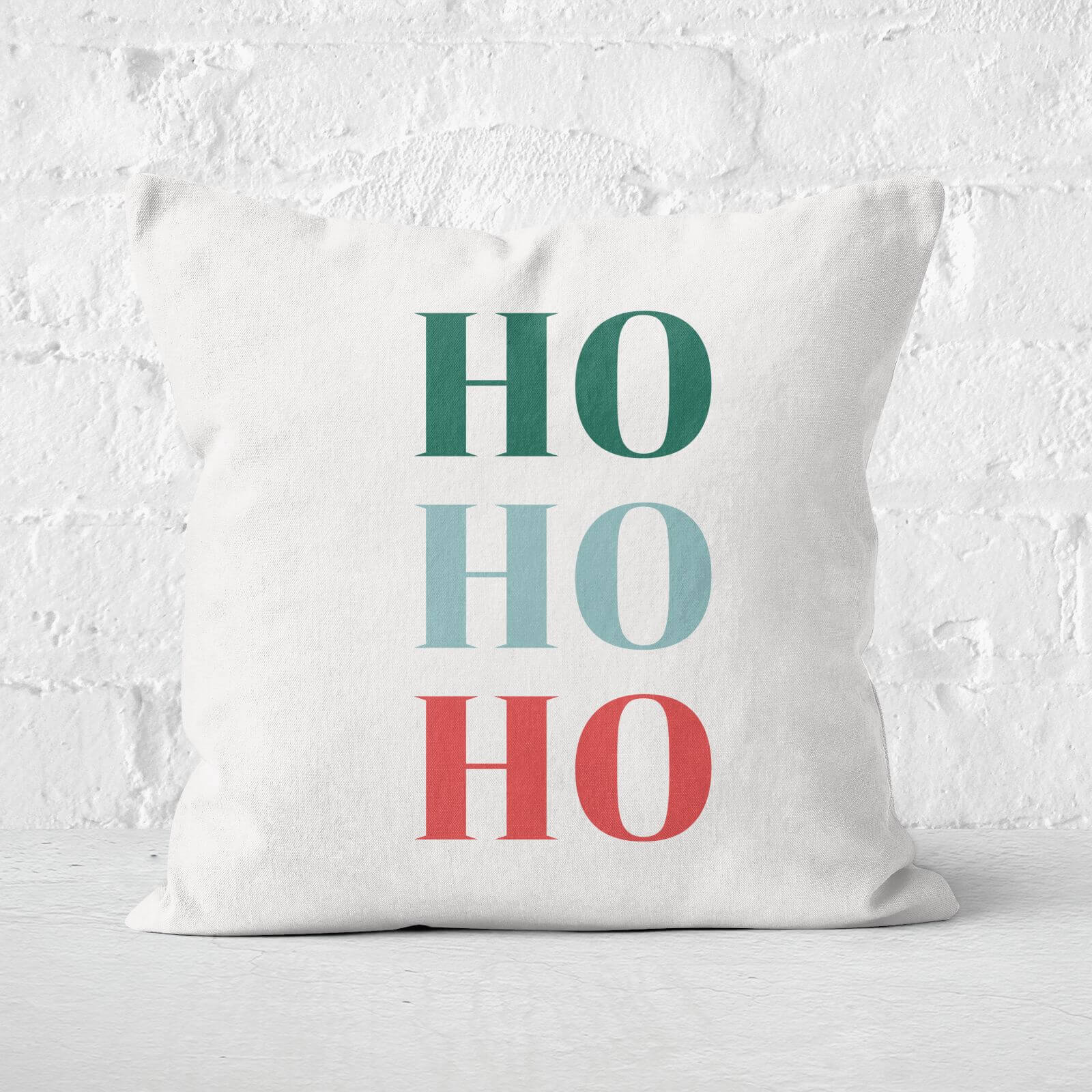 Ho Ho Ho Christmas Square Cushion - 60x60cm - Soft Touch