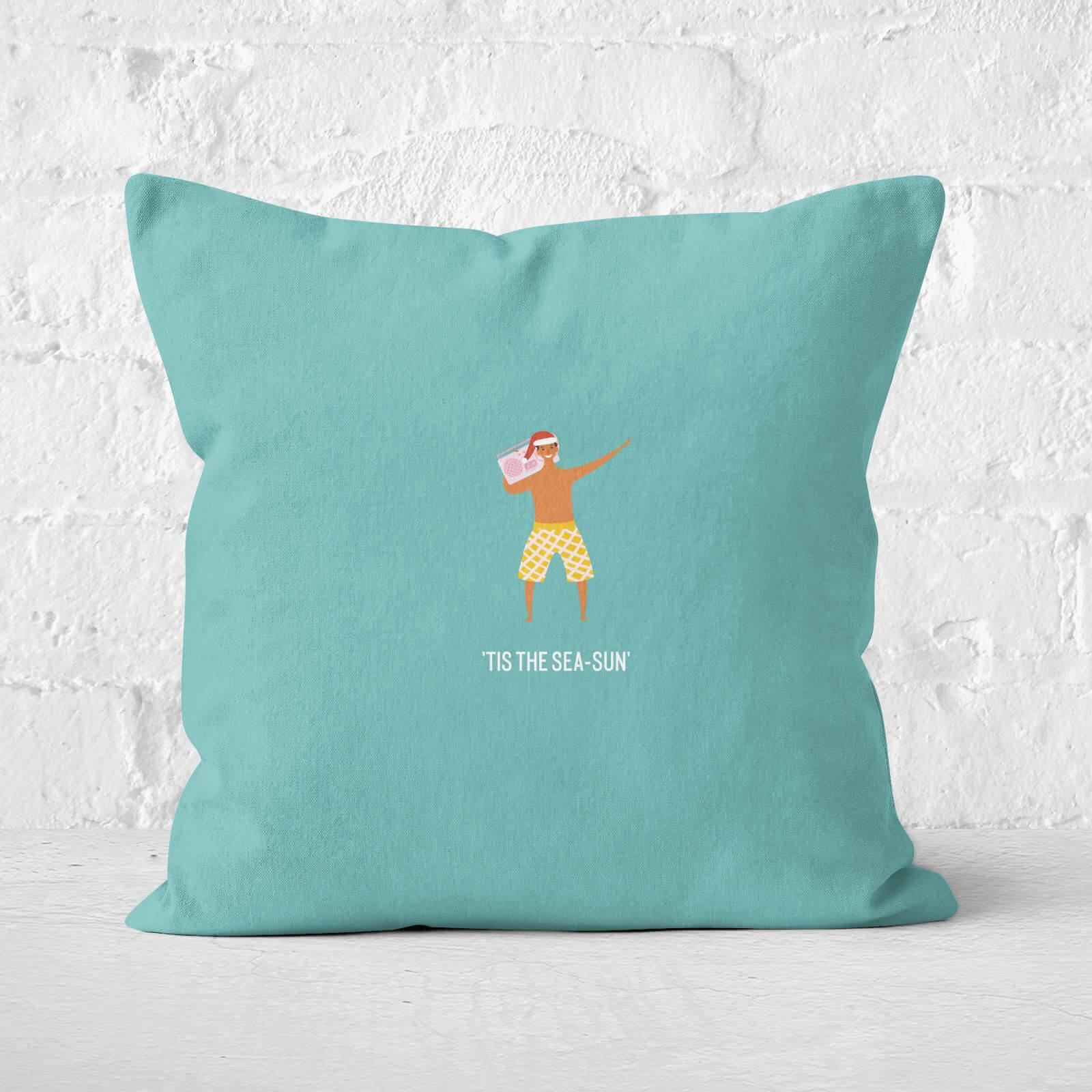 Tis The Sea Sun Music Square Cushion - 50x50cm - Soft Touch