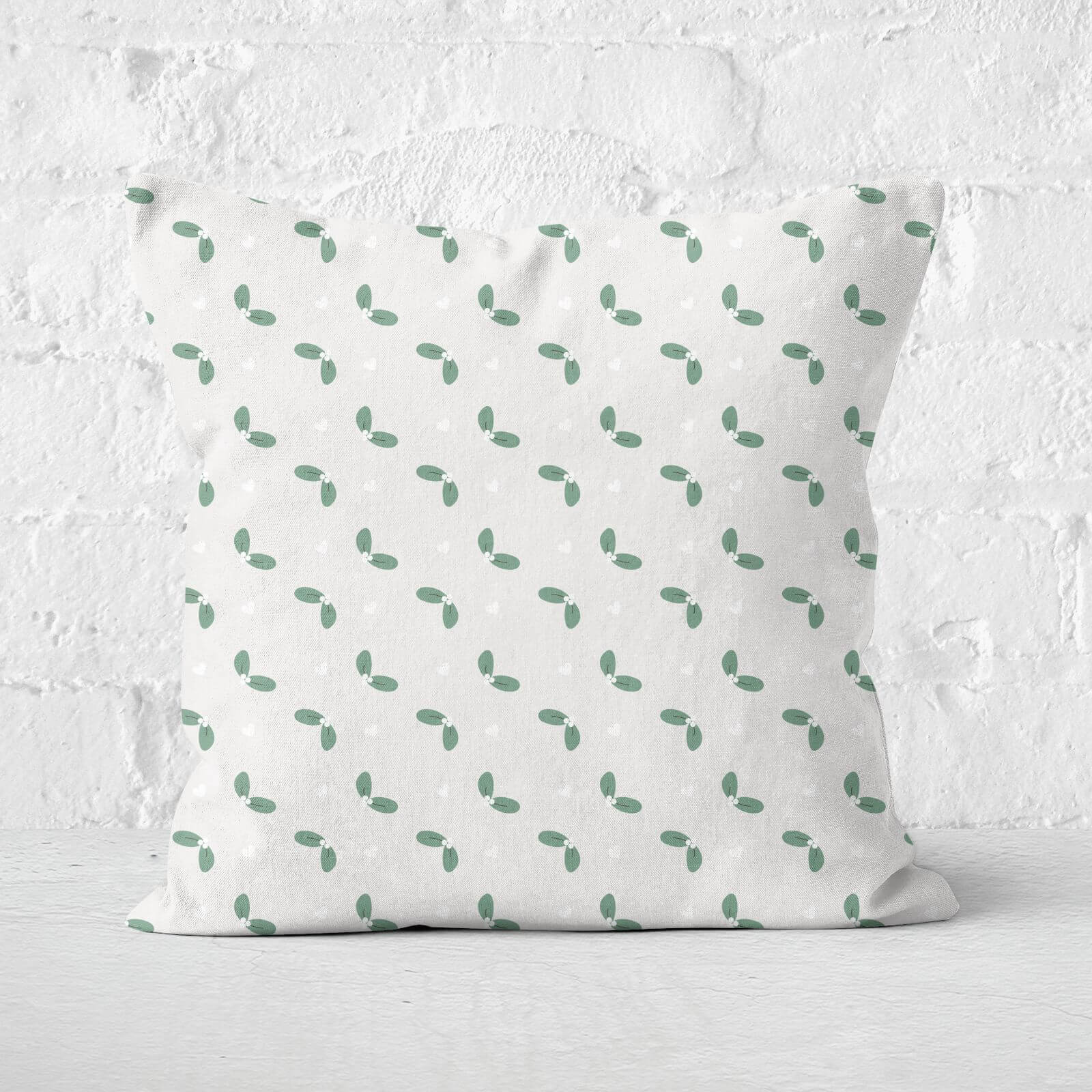 Mistletoe Pattern Square Cushion - 60x60cm - Soft Touch