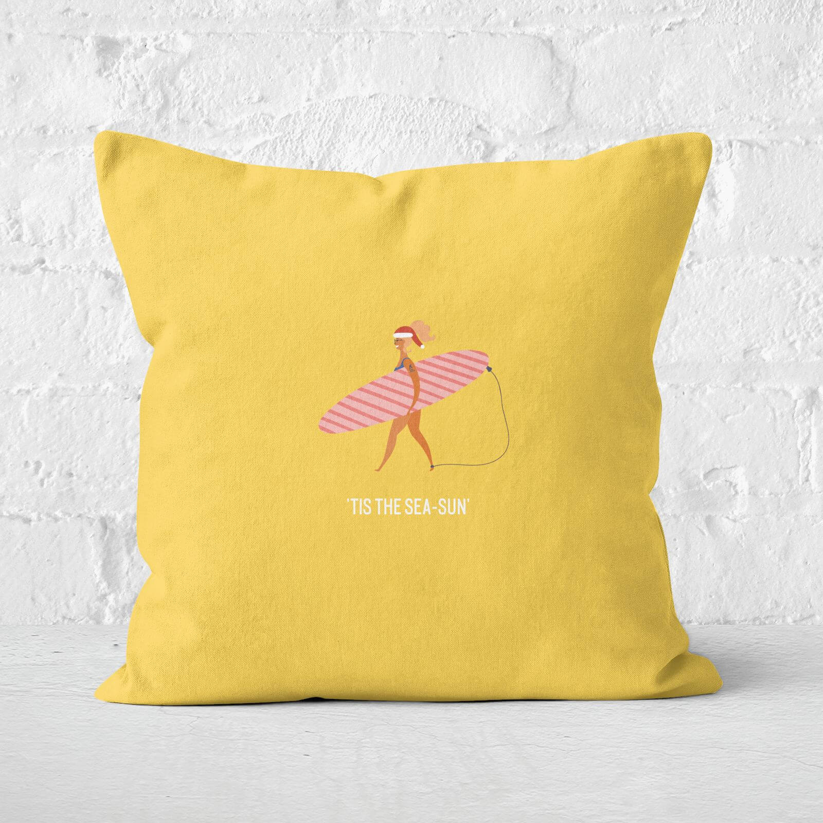Tis The Sea Sun Square Cushion - 40x40cm - Soft Touch