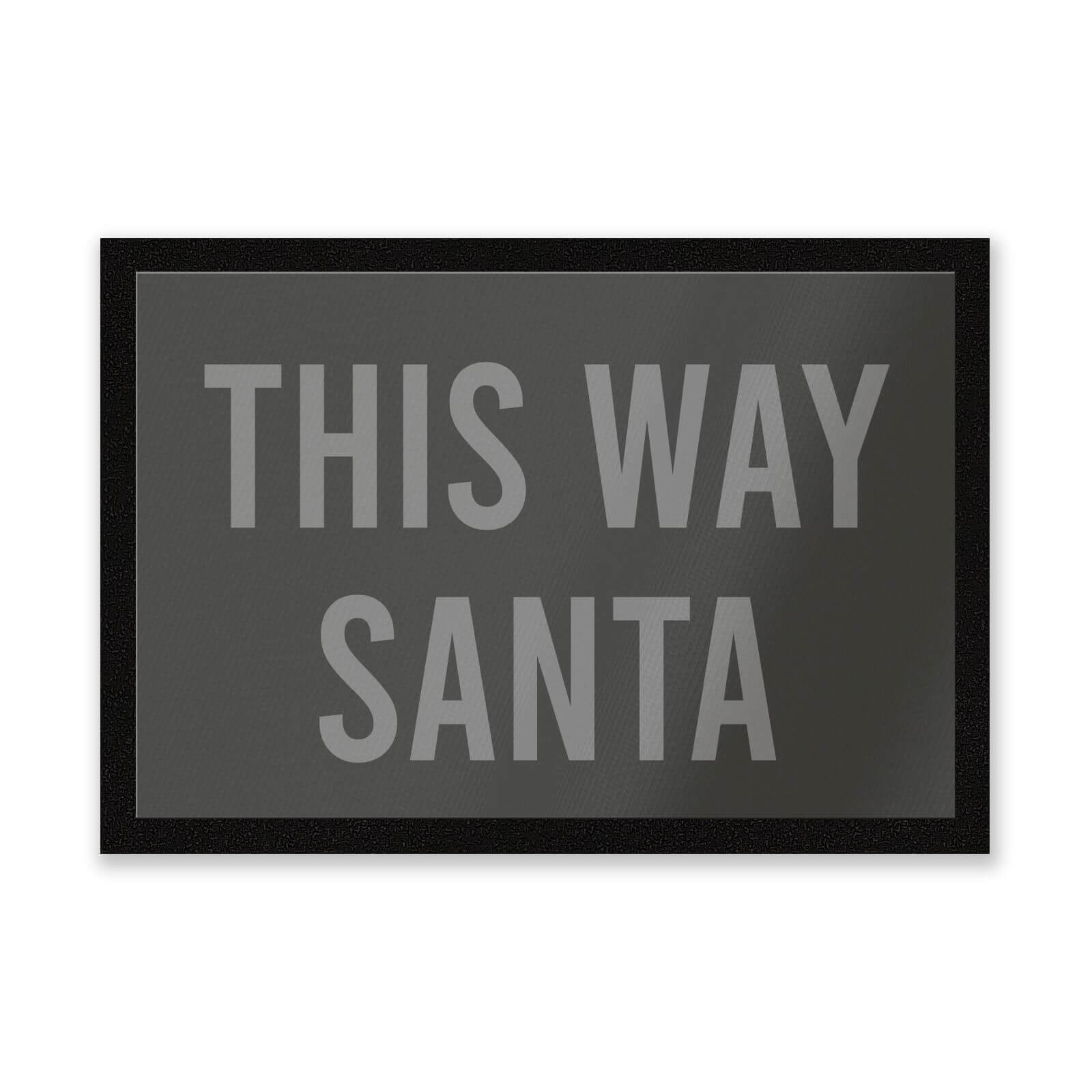 This Way Santa Entrance Mat