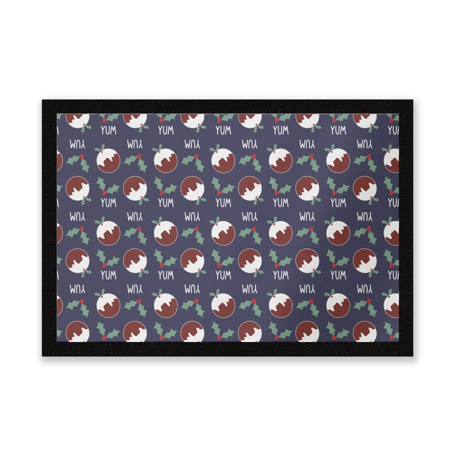Christmas Pud Yum Entrance Mat