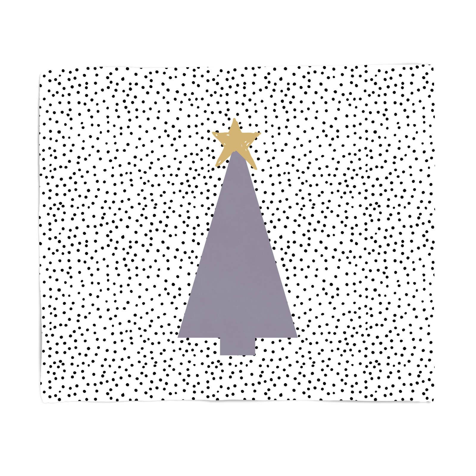 Spotty Christmas Fleece Blanket