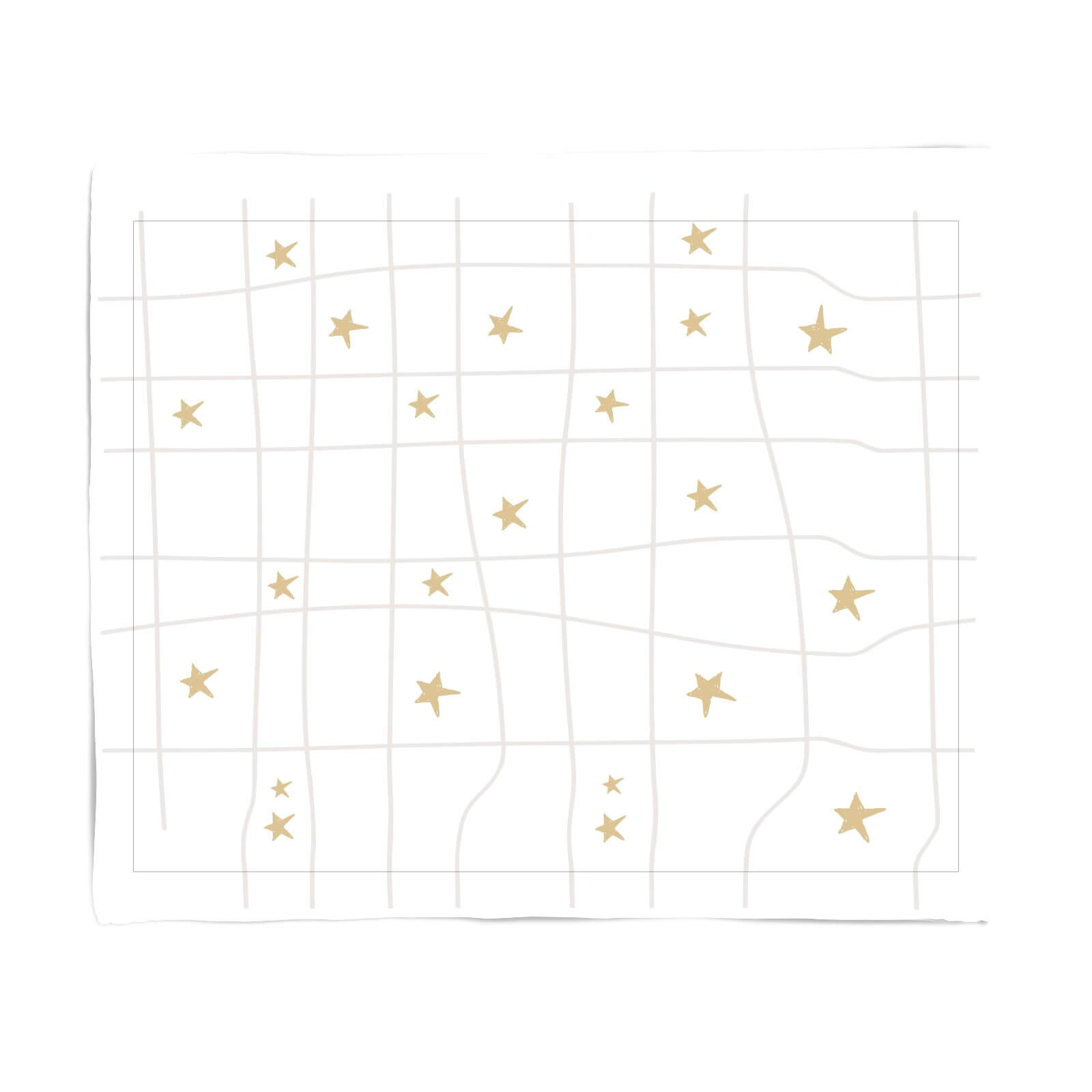 Star Grid Fleece Blanket