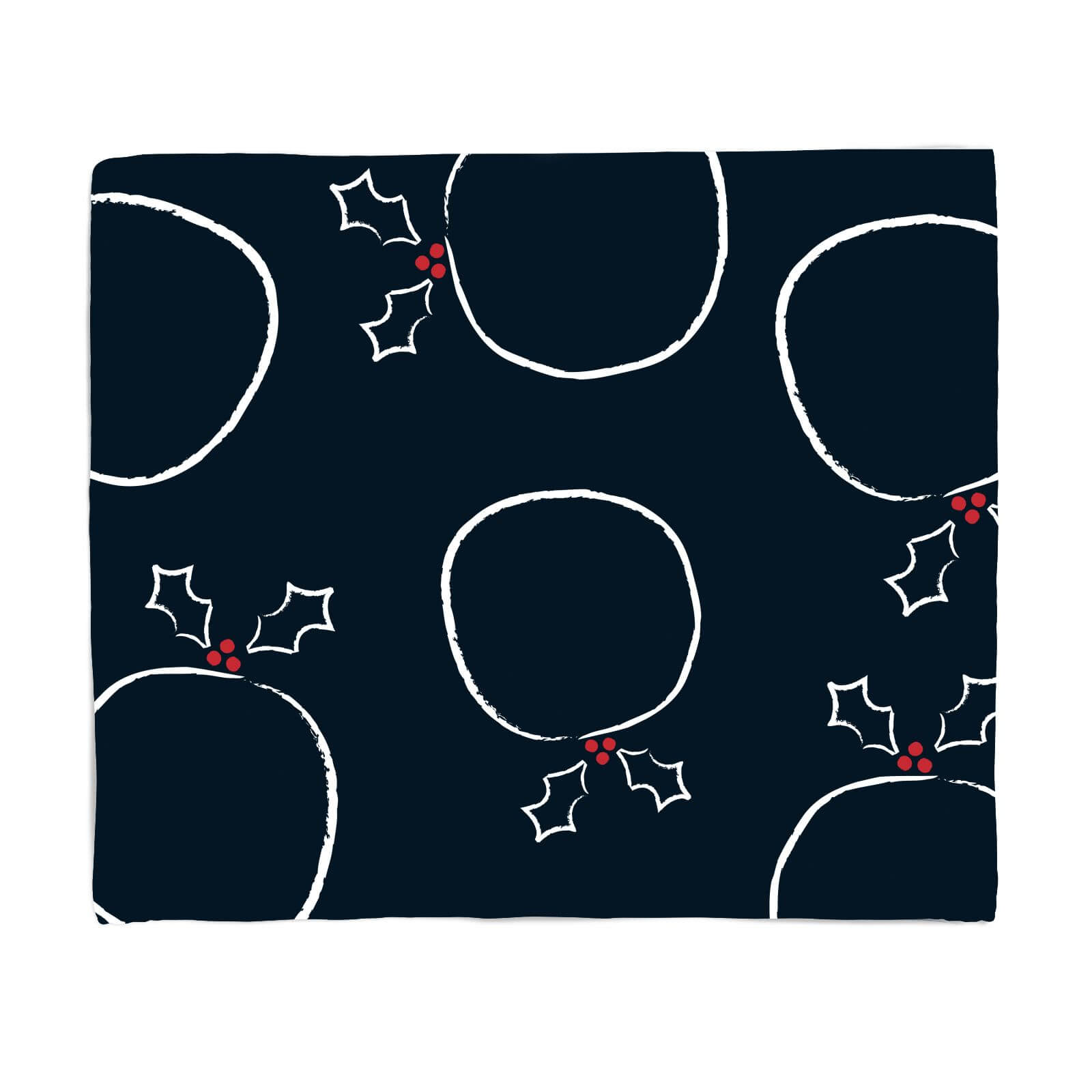 Christmas Pudding Abstract Fleece Blanket