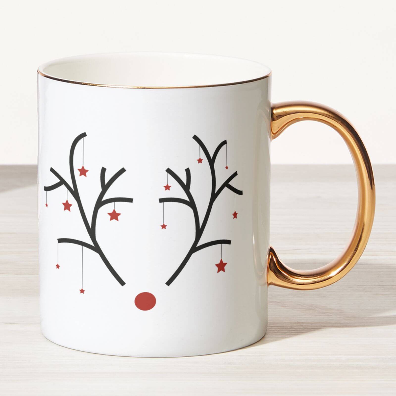 Rudolph Bone China Gold Handle Mug