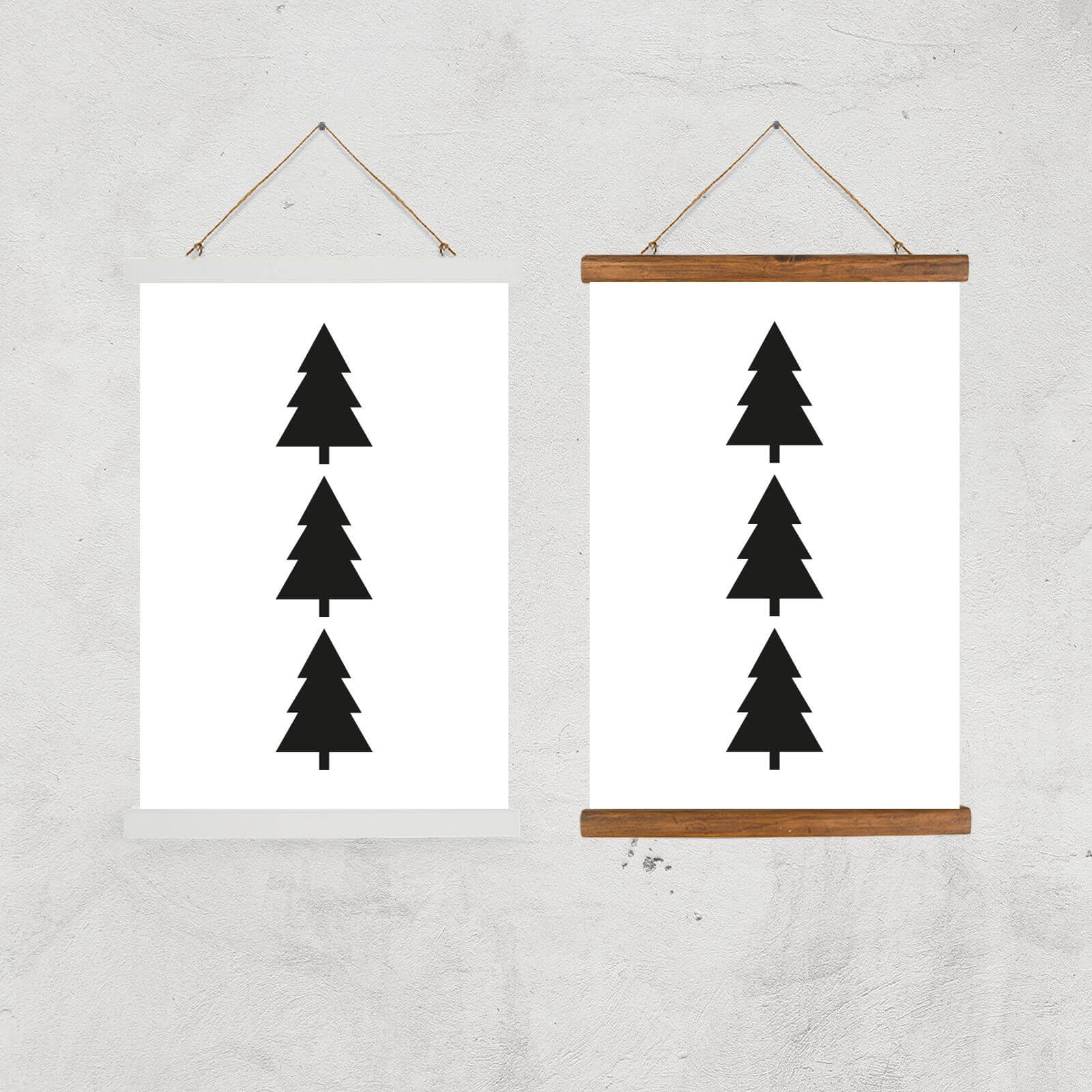 Christmas Tree Giclee Art Print - A2 - Black Frame