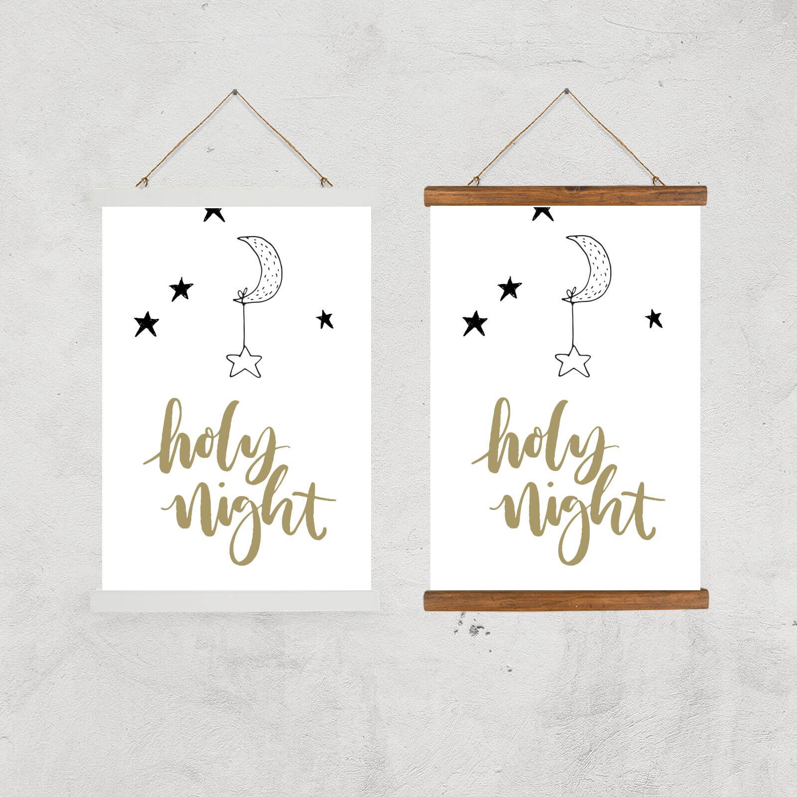 Holy Night Giclee Art Print - A2 - Black Frame