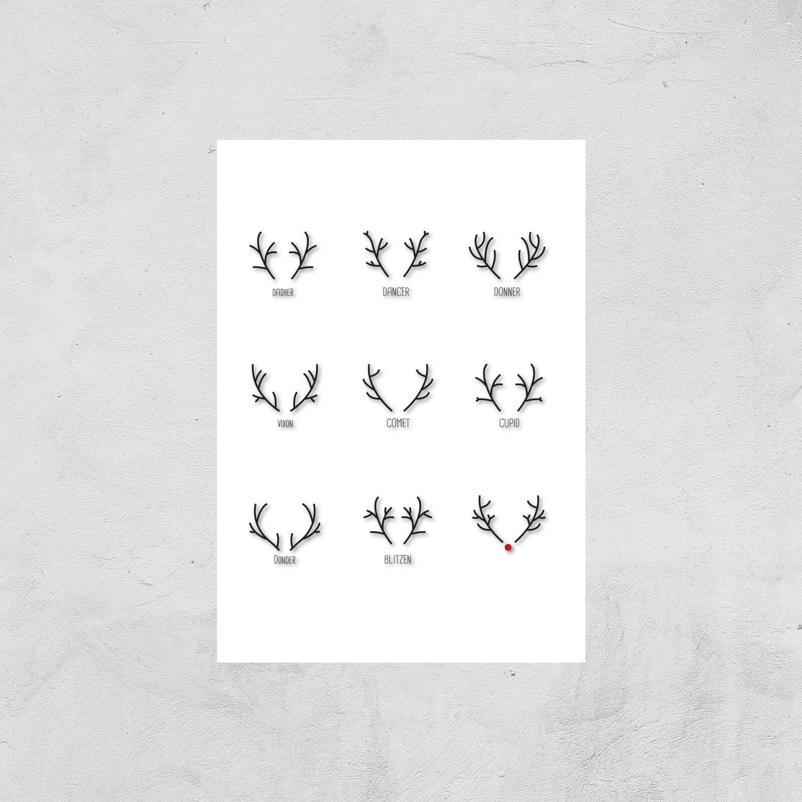 Antlers Giclee Art Print - A2 - Print Only