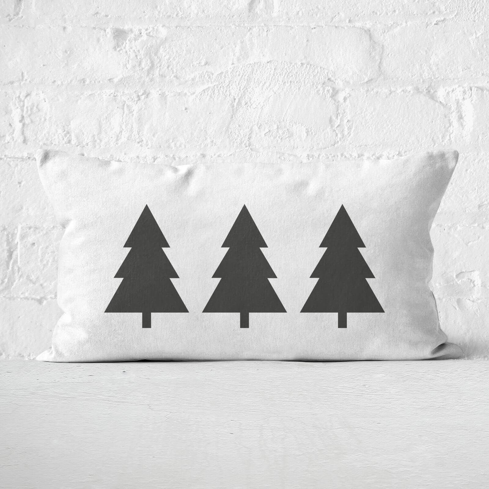 Christmas Trees Rectangular Cushion - 30x50cm - Soft Touch