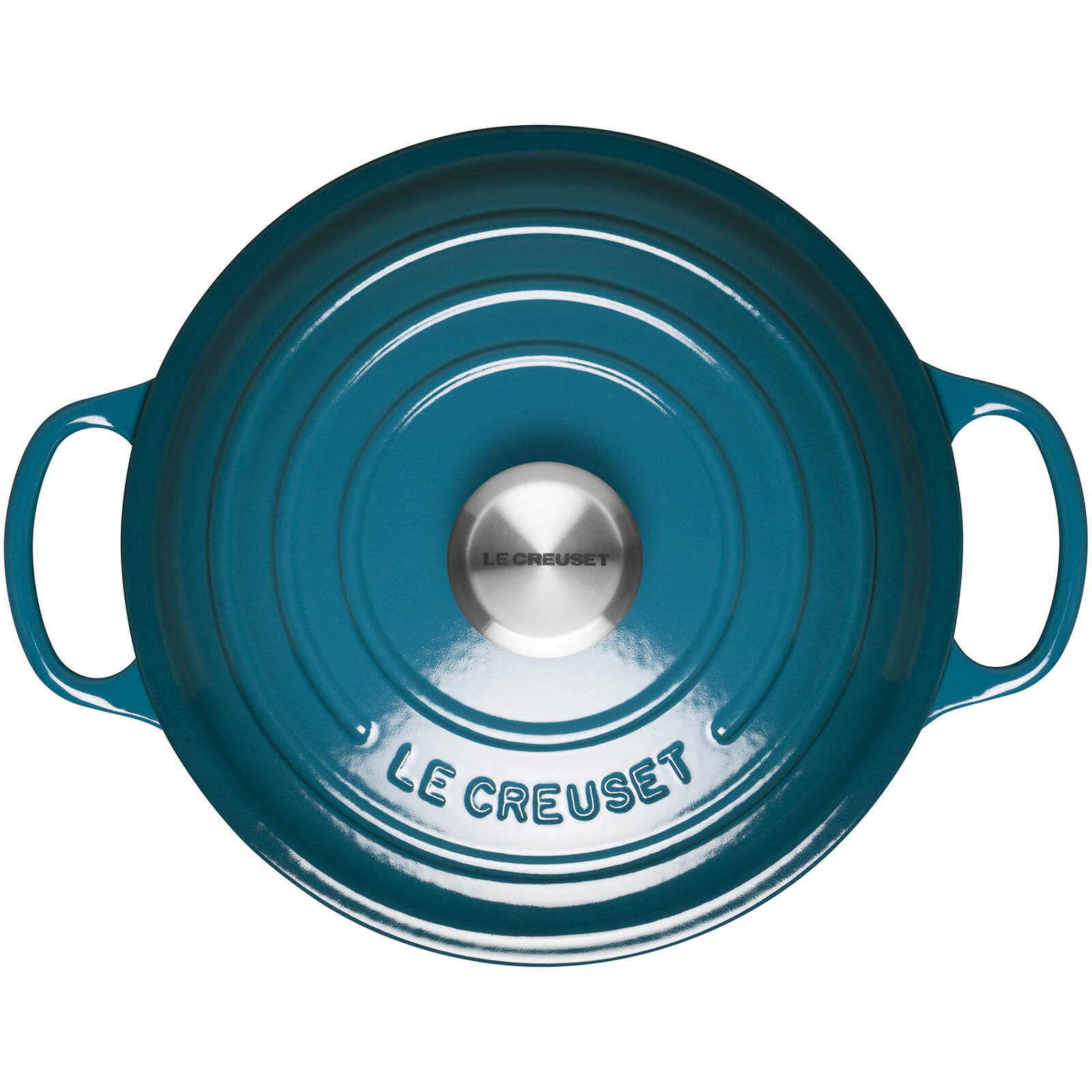 Le Creuset Signature Cast Iron Round Casserole Dish - 28cm - Deep Teal