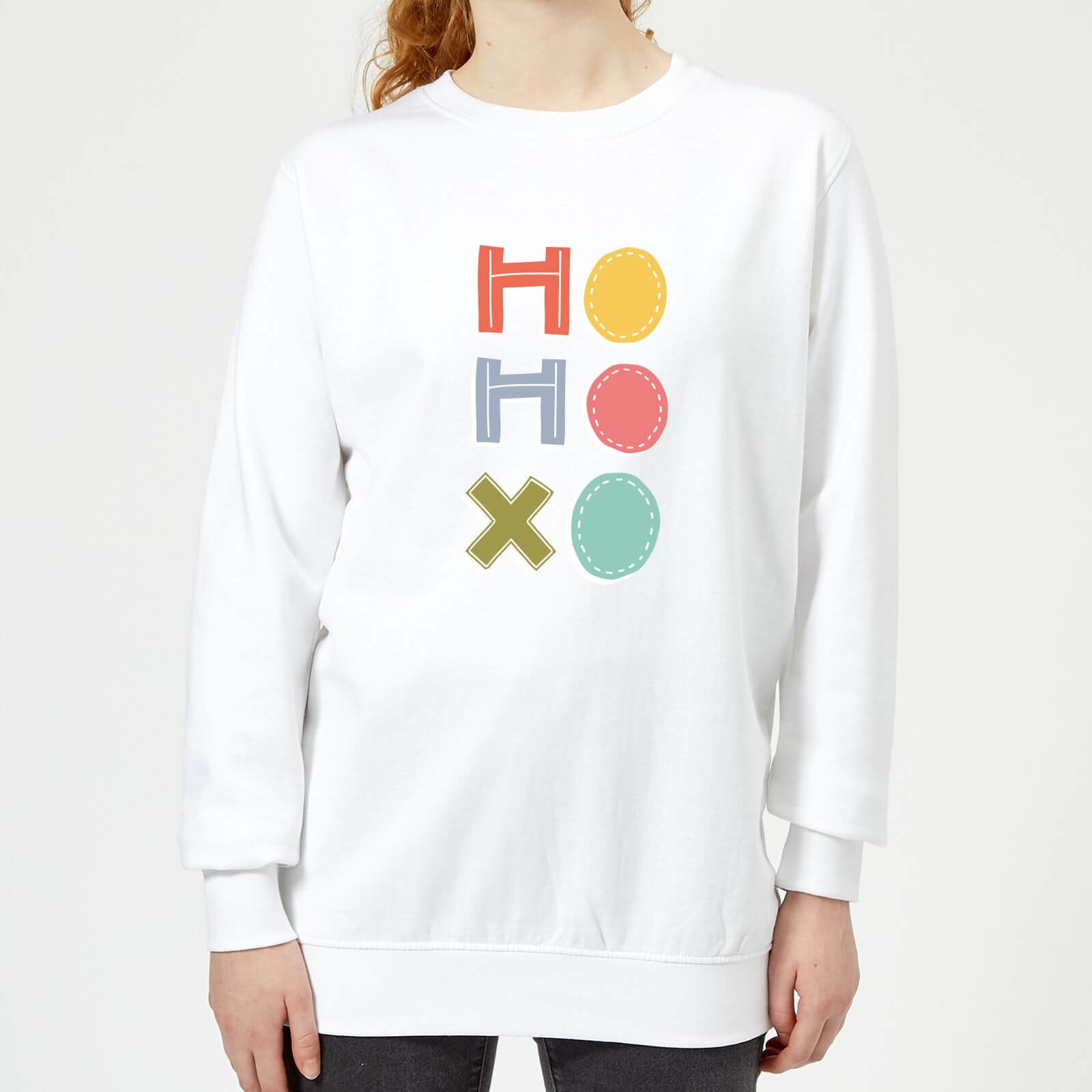Ho Ho Xo Women's Sweatshirt - White - XS - White