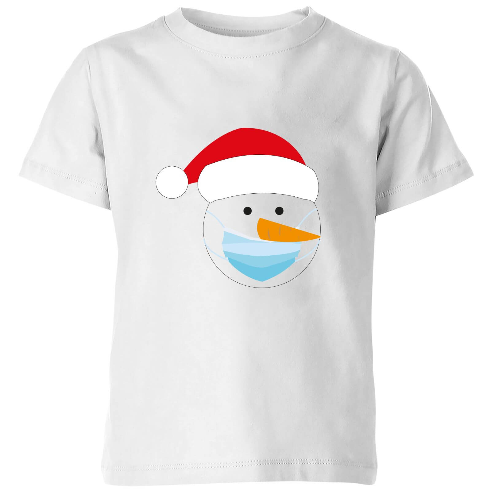 Covid Snowman Kids' T-Shirt - White - 3-4 Years - White