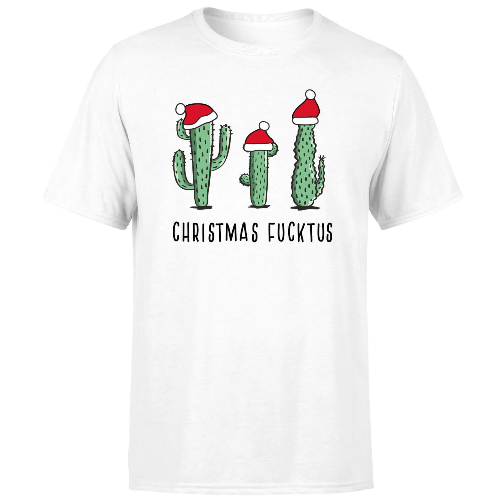 Christmas Fucktus Men's T-Shirt - White - XS - White