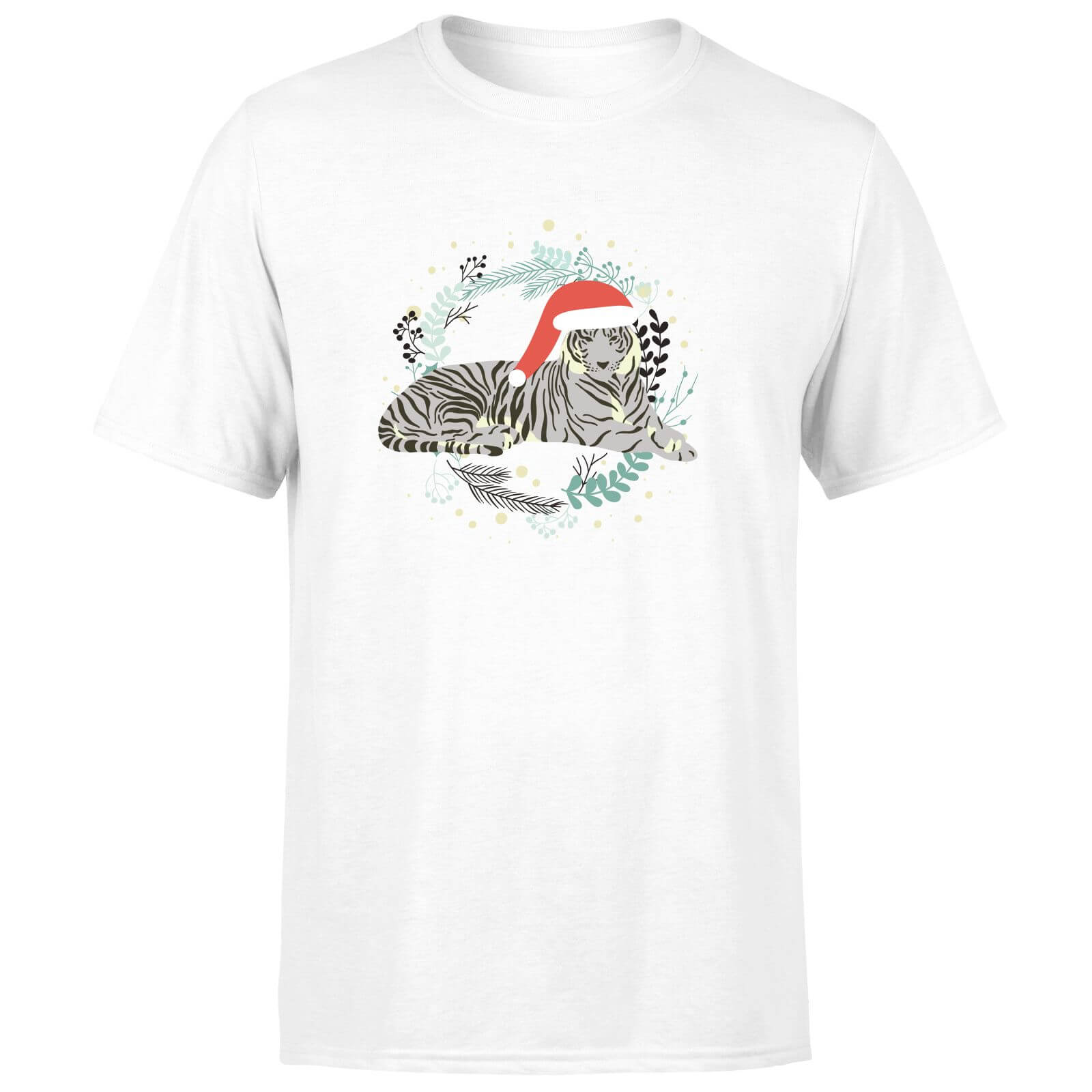 Snow Tiger Men's T-Shirt - White - XS - White