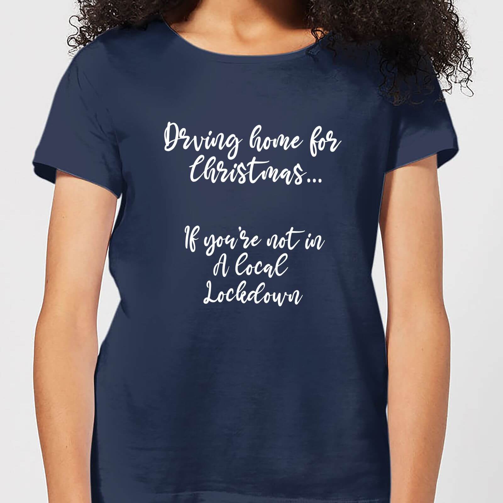 Driving Home For Christmas Women's T-Shirt - Navy - XS - Navy