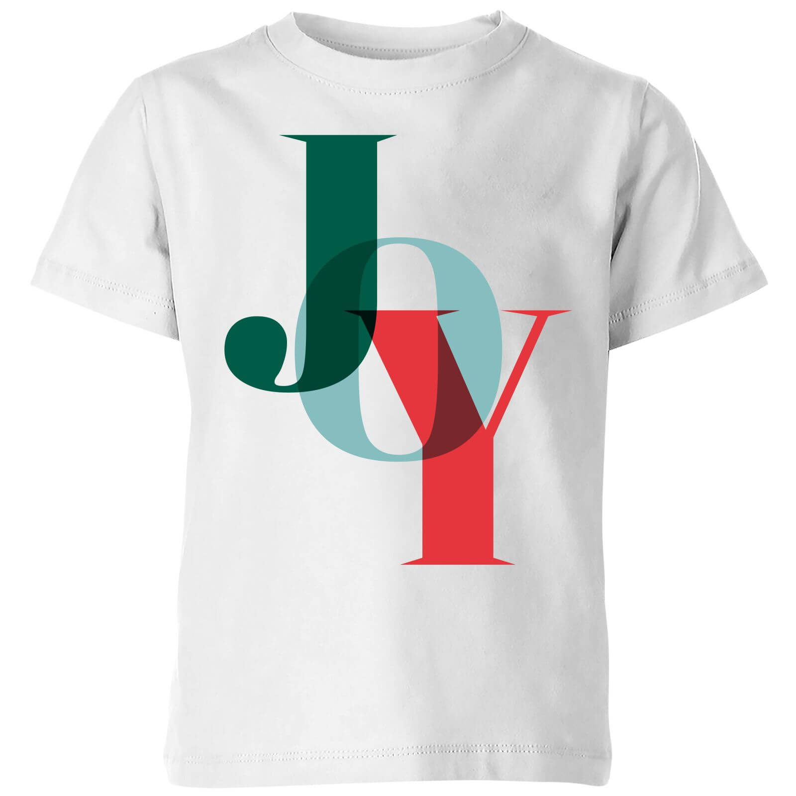 Graphical Joy Kids' T-Shirt - White - 3-4 Years - White