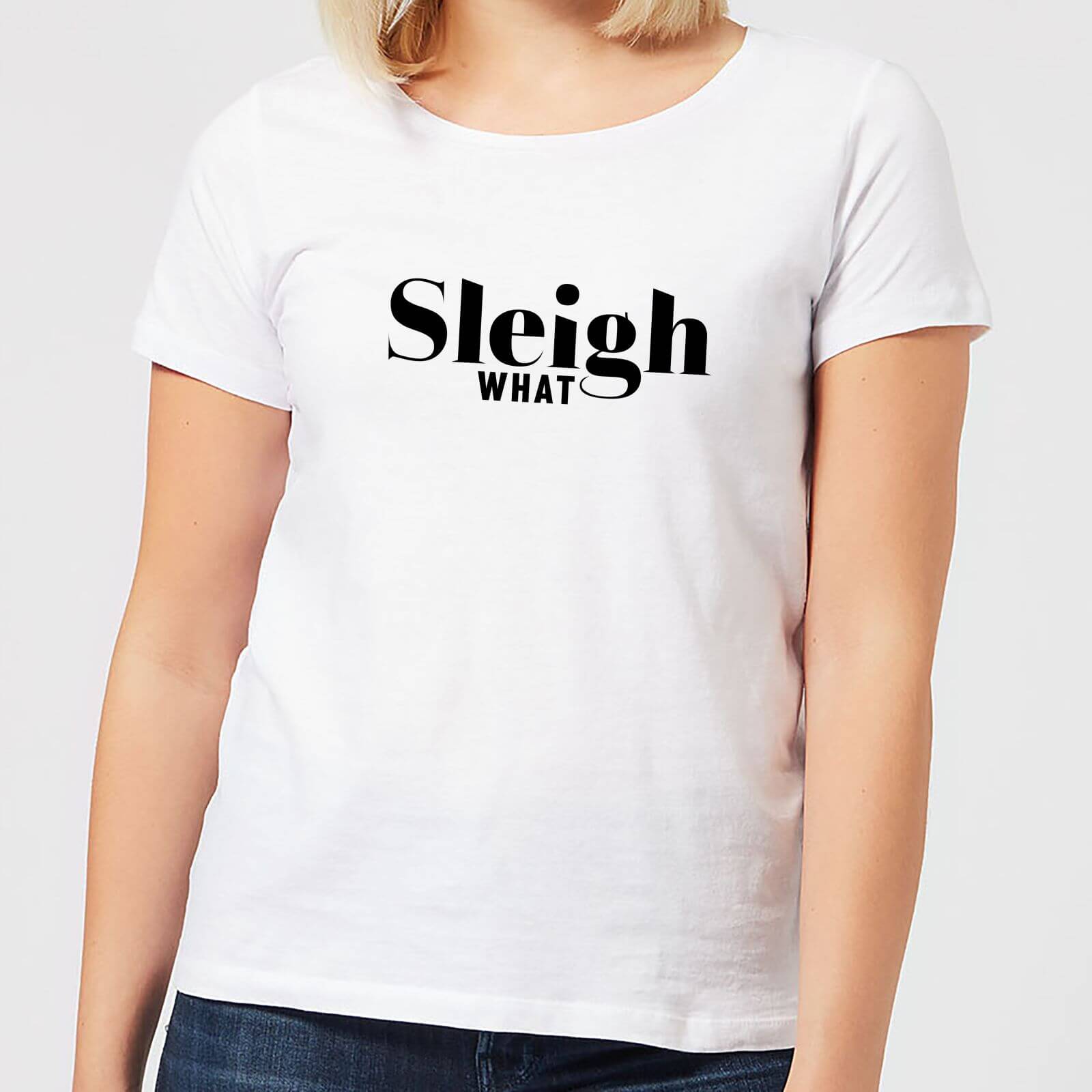 Sleigh What Women's T-Shirt - White - XS - White