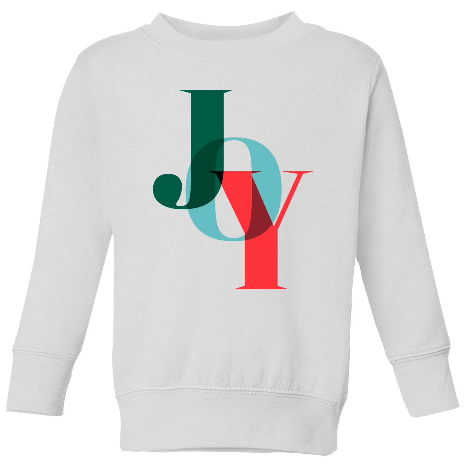 Graphical Joy Kids' Sweatshirt - White - 3-4 Years - White