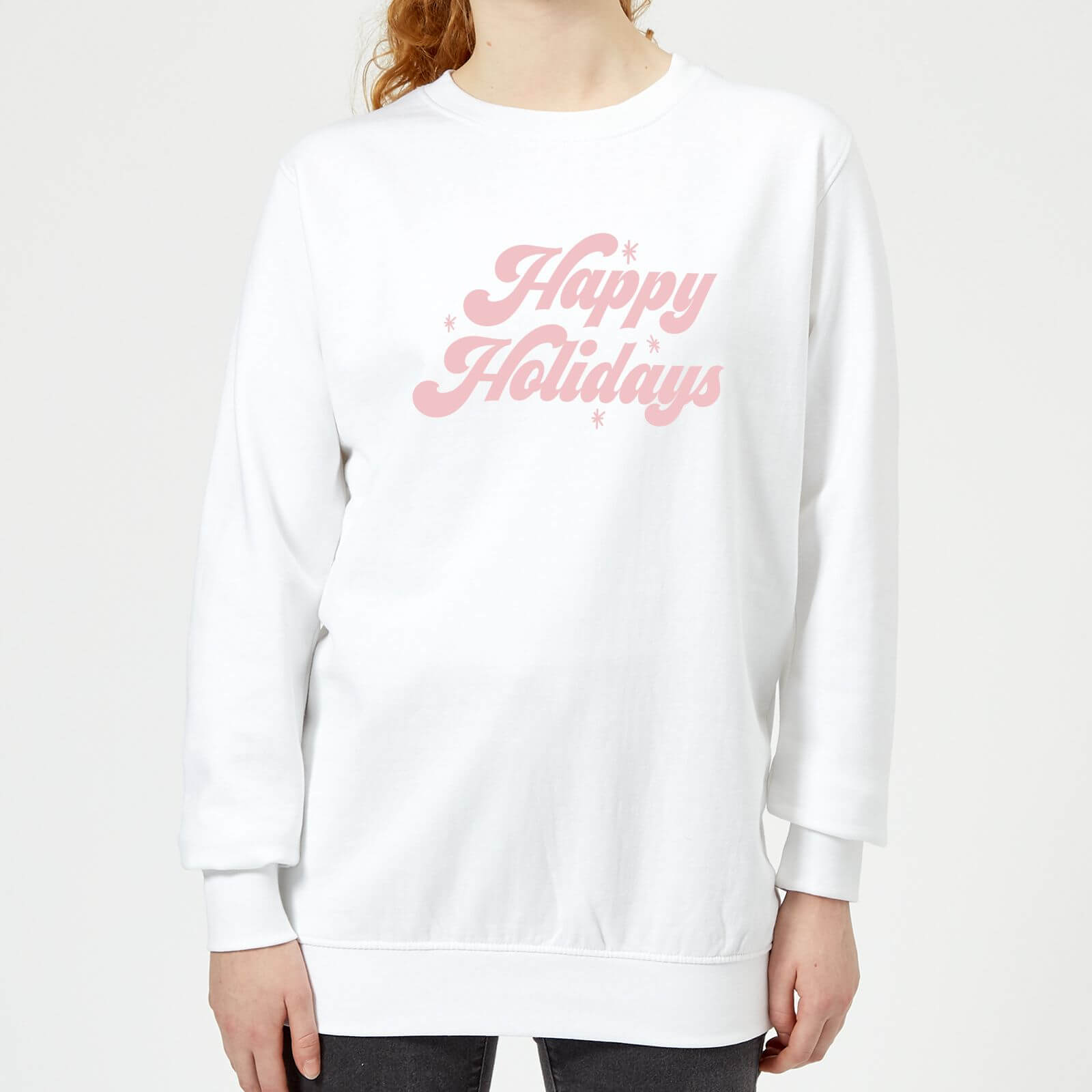 Happy Holidays Women's Sweatshirt - White - XS - White