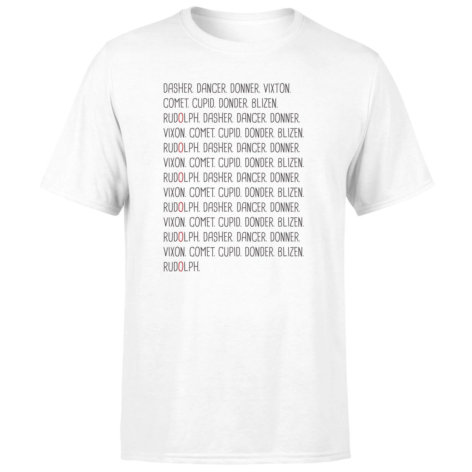 Santas Reindeers Men's T-Shirt - White - XS - White