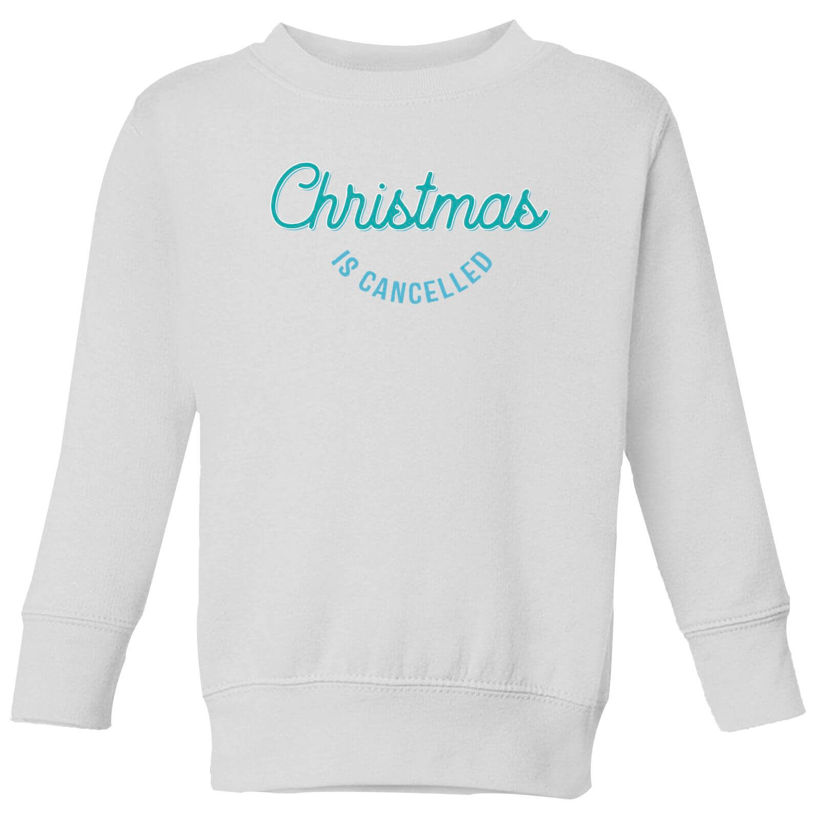 Christmas Is Cancelled Kids' Sweatshirt - White - 3-4 Years - White