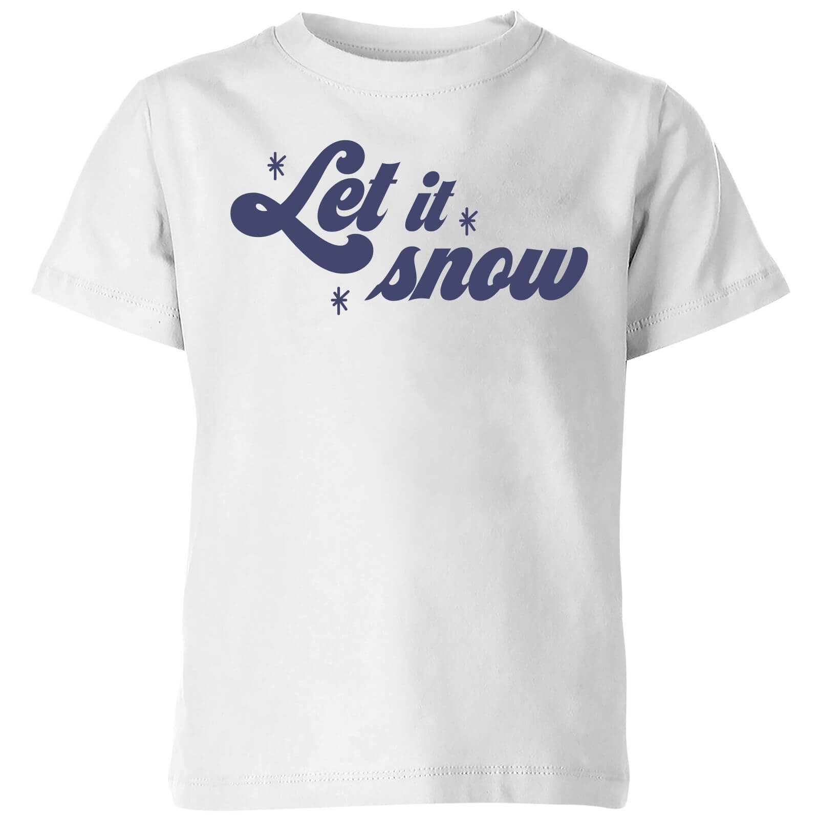 Let It Snow Kids' T-Shirt - White - 3-4 Years - White