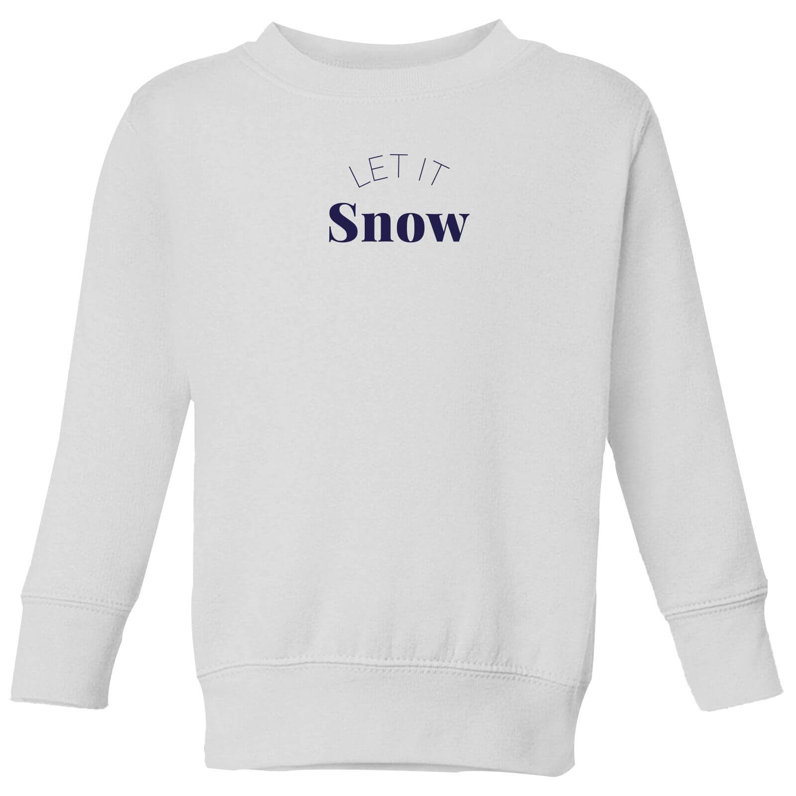 Let It Snow Kids' Sweatshirt - White - 3-4 Years - White