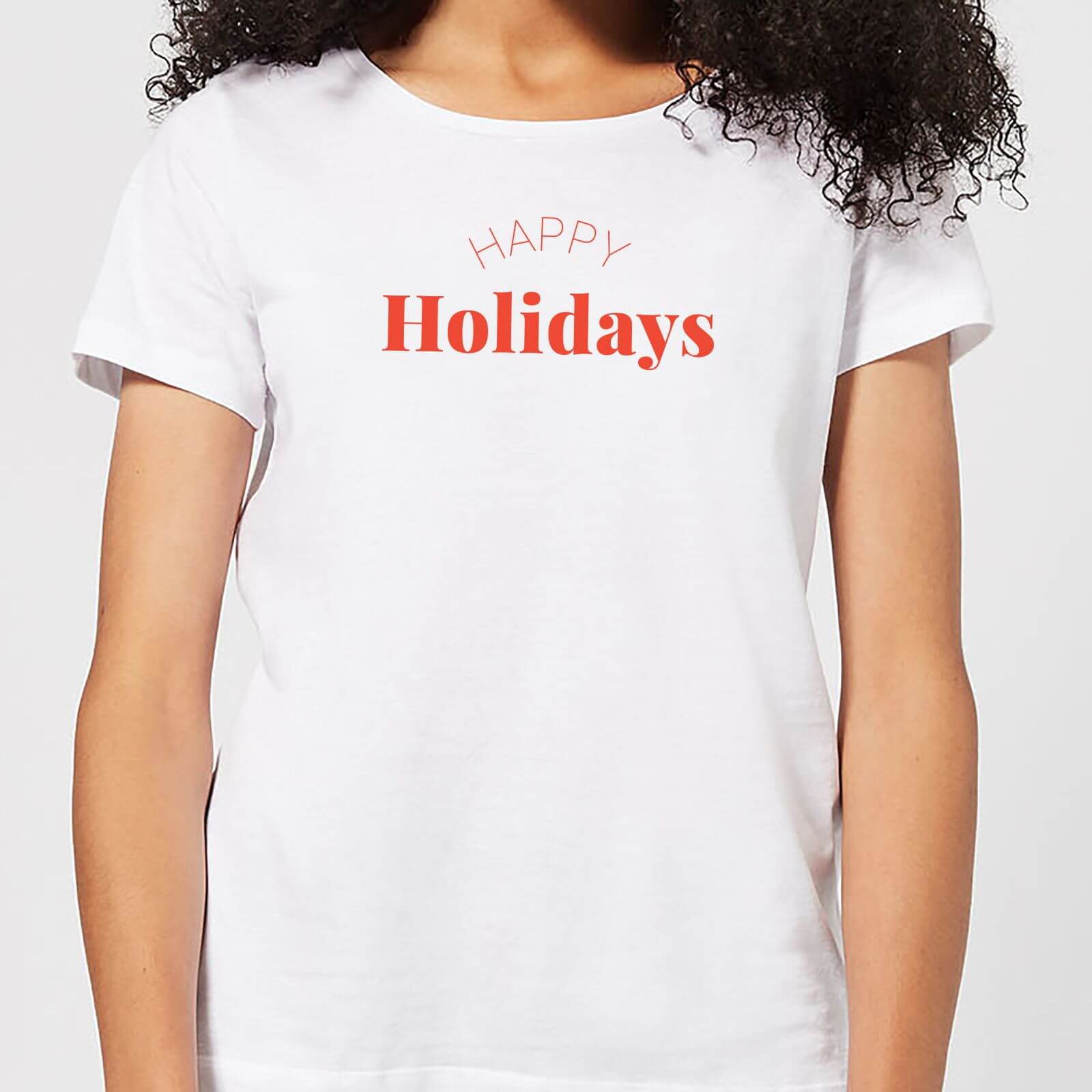 Happy Holidays Women's T-Shirt - White - XS - White