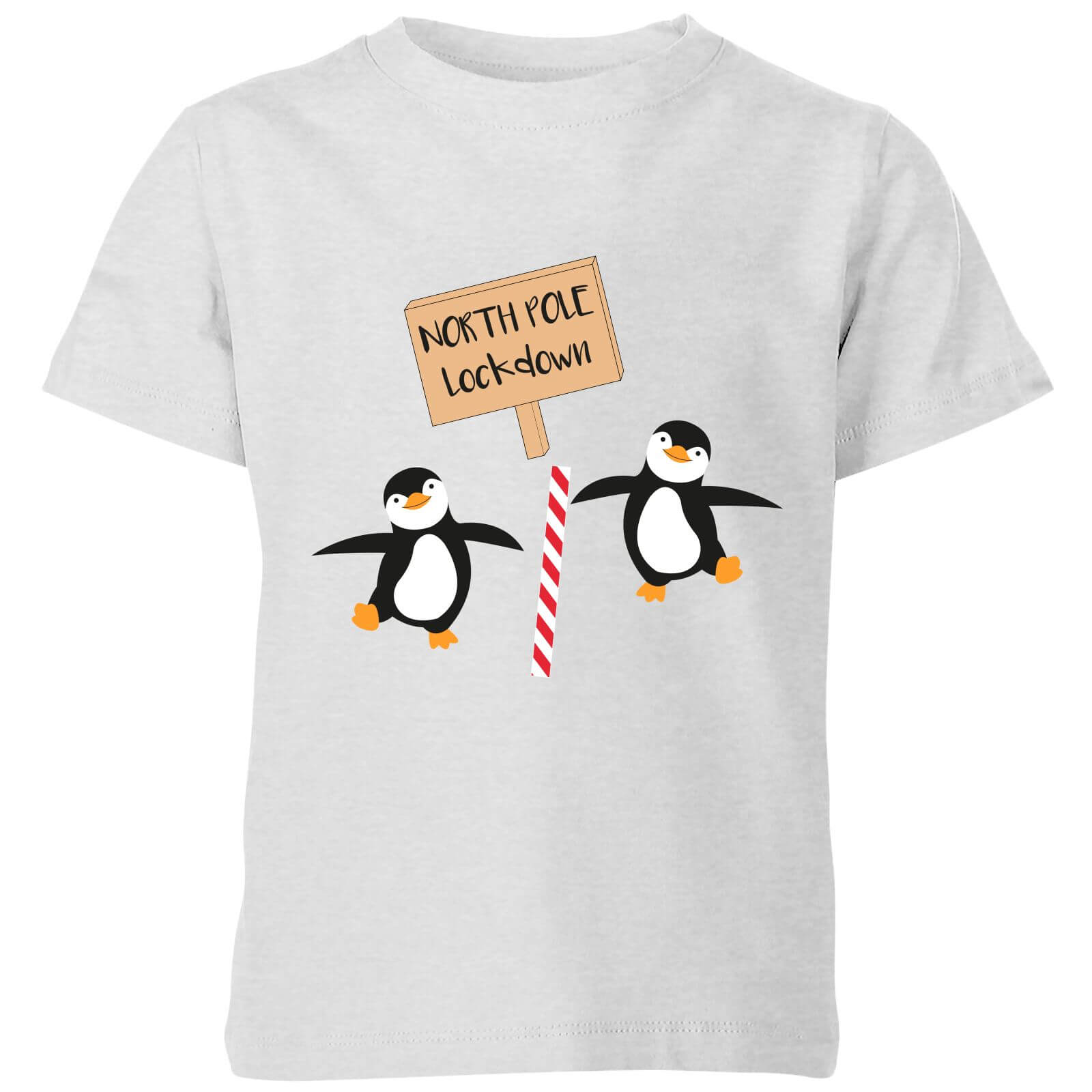 North Pole Lockdown Kids' T-Shirt - Grey - 3-4 Years - Grey