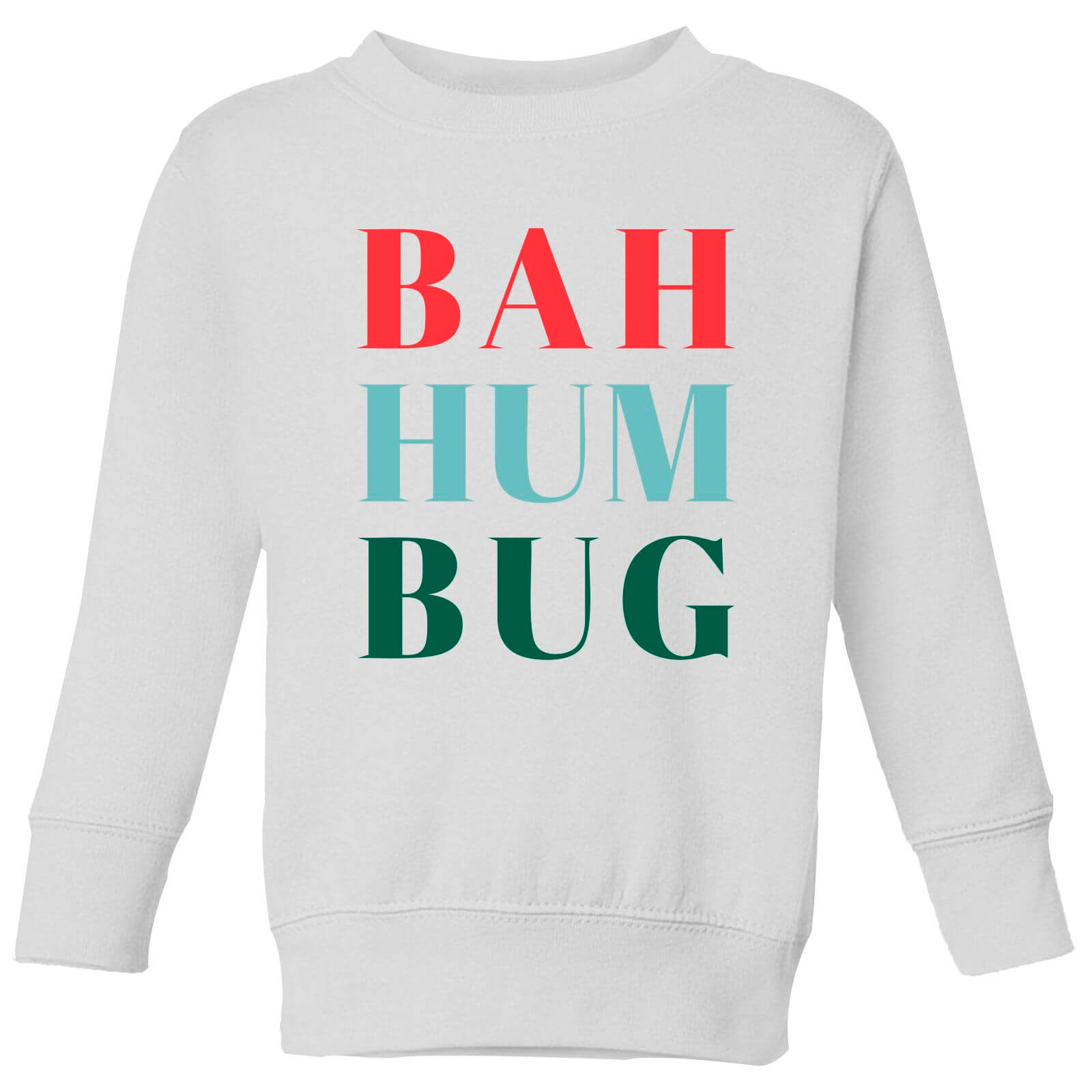 Bah Hum Bug Kids' Sweatshirt - White - 3-4 Years - White