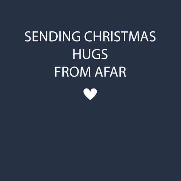 Sending Christmas Hugs From Afar Sweatshirt - Navy - 3XL - Navy
