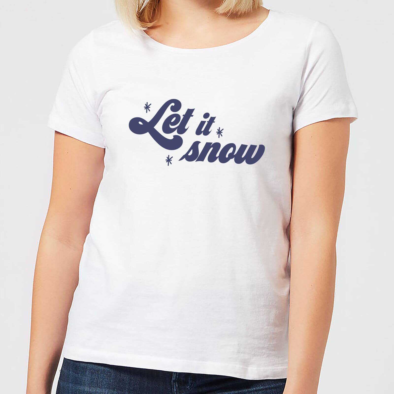 Let It Snow Women's T-Shirt - White - M - White